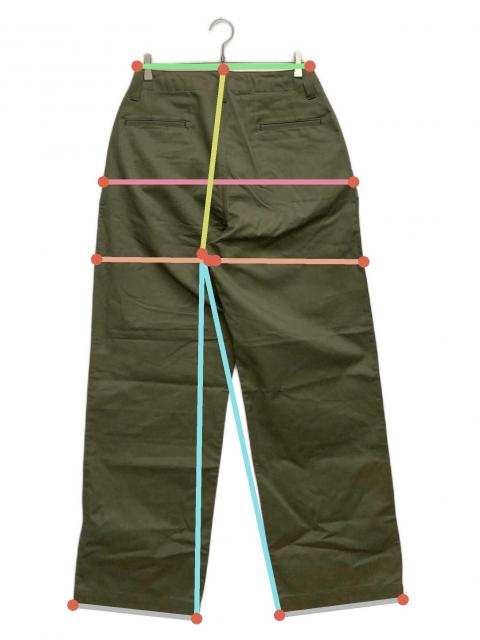 中古・古着通販】E.TAUTZ (イートーツ) ARMY GREEN FIELD TROUSERS 