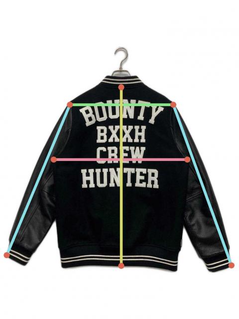 バウンティハンター　刺繍ロゴ ブラック スタジャン BOUNTY HUNTER(バウンティハンター) / スタジャン/L/ウール/BLK | 古着
