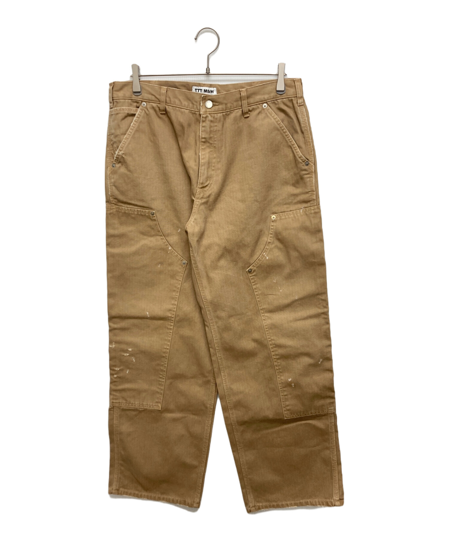中古・古着通販】TTT MSW (ティー) BORO Work Pants ブラウン サイズ