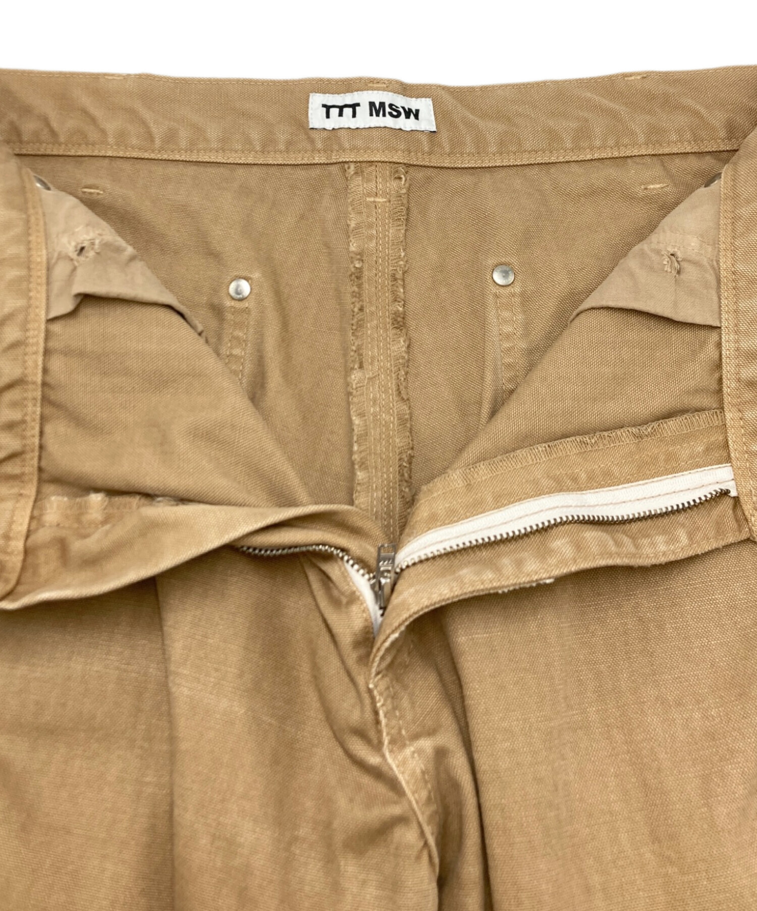 中古・古着通販】TTT MSW (ティー) BORO Work Pants ブラウン サイズ
