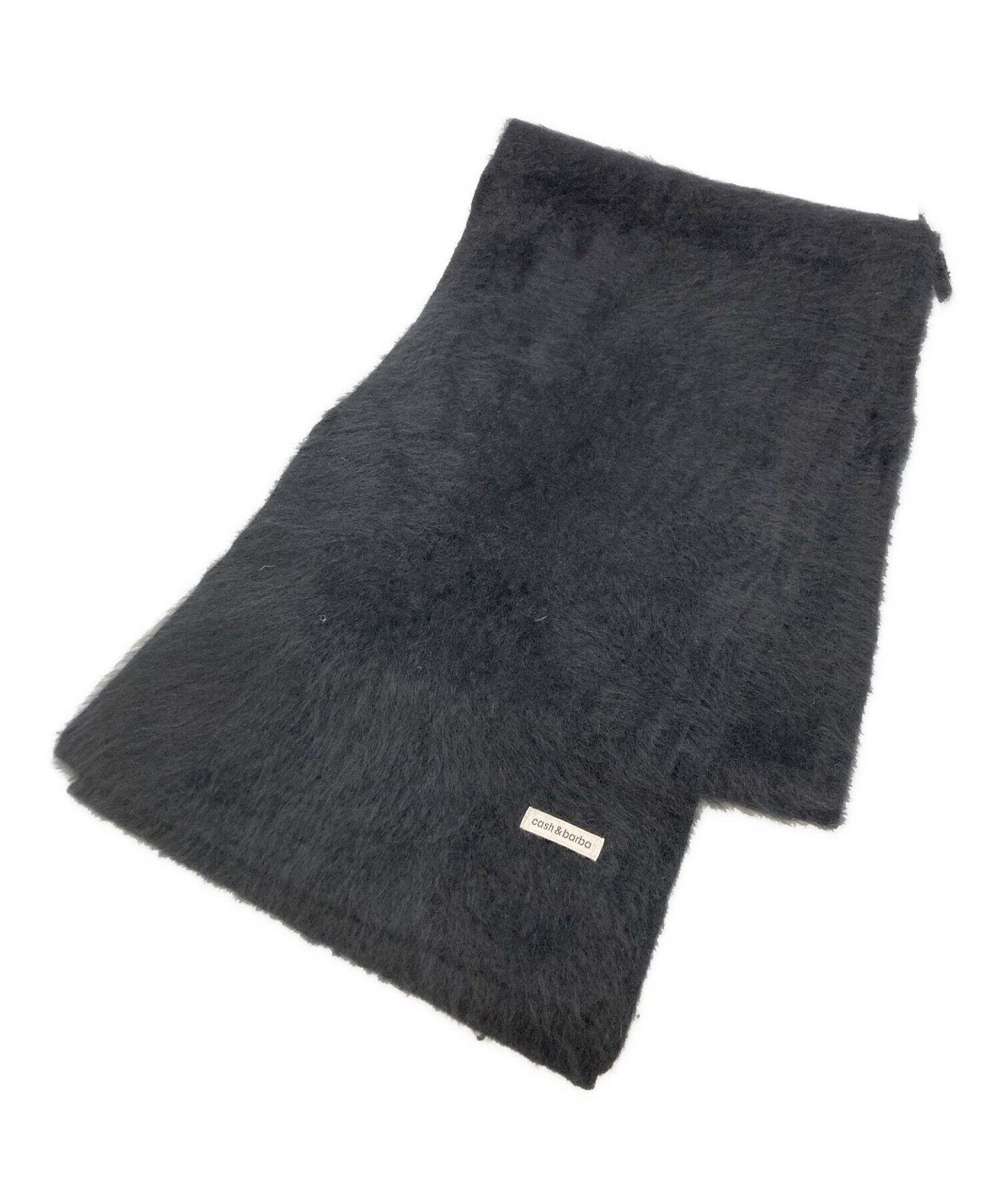 cash&barba キャッシュベイビーマフラー ブラック キャッシュベイビー マフラー, Black – cash & barba