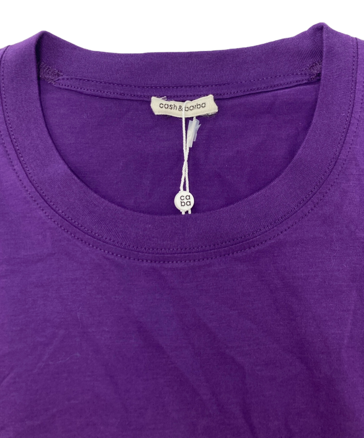 cash&barbaシーアイランドコットンレギュラーフィット Tee Black シー