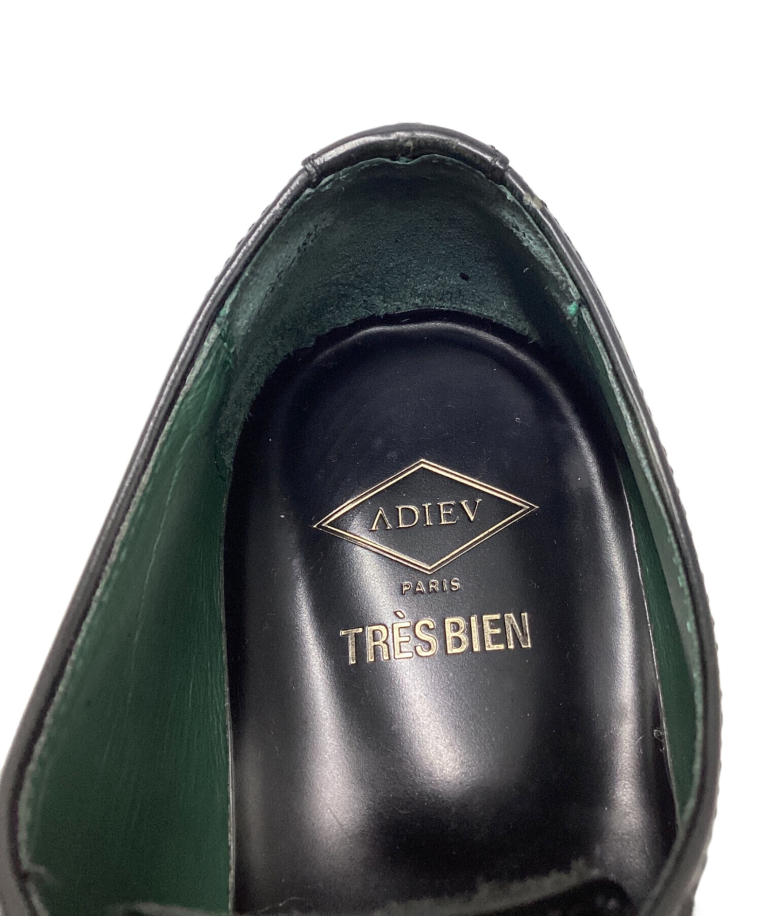 ★GW期間限定値下げ★ADIEU アデュー　レザー プレーントゥーシューズ 中古・古着通販】ADIEU (アデュー) TRES BIEN (トレビアン) レザー