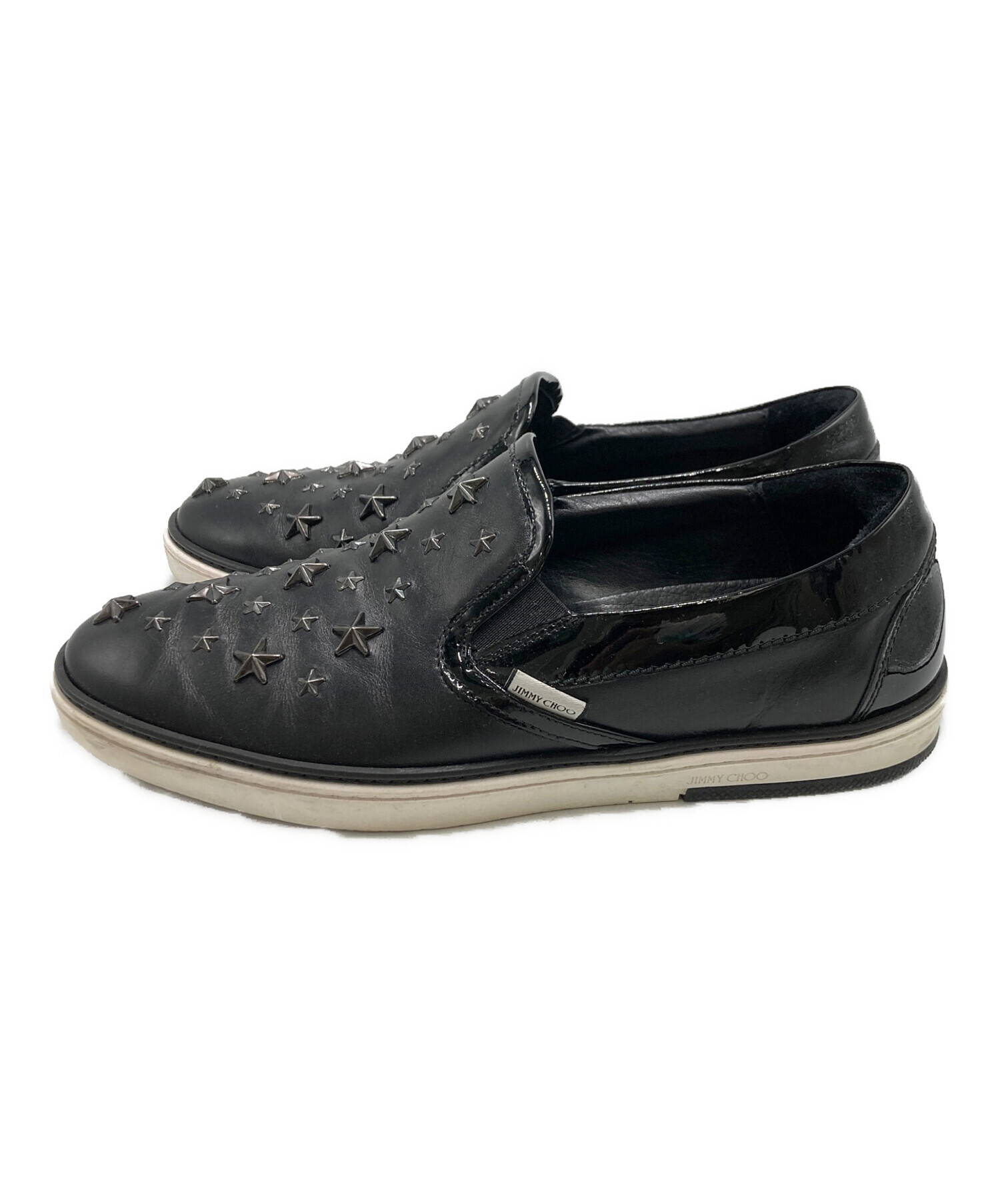 中古・古着通販】JIMMY CHOO (ジミーチュウ) スタースタッズスリッポン 