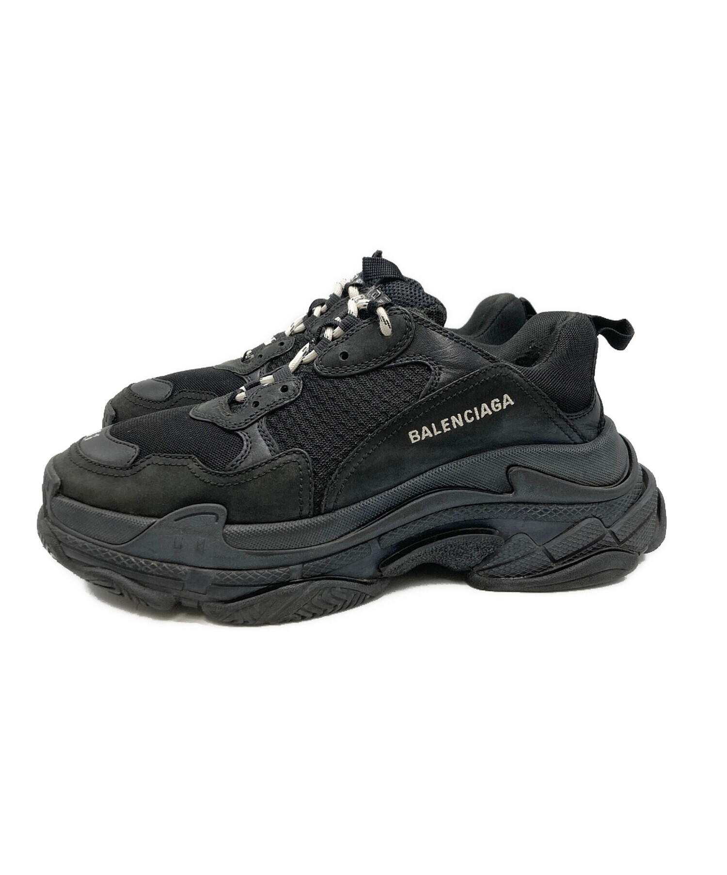 中古・古着通販】BALENCIAGA (バレンシアガ) TRIPLE S ブラック サイズ 