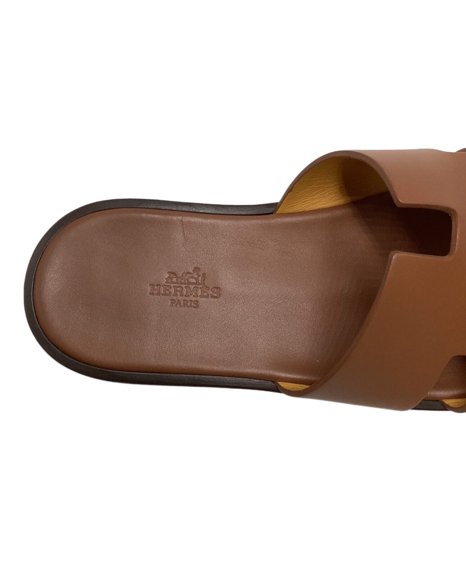 中古・古着通販】HERMES (エルメス) イズミール サンダル ブラウン 