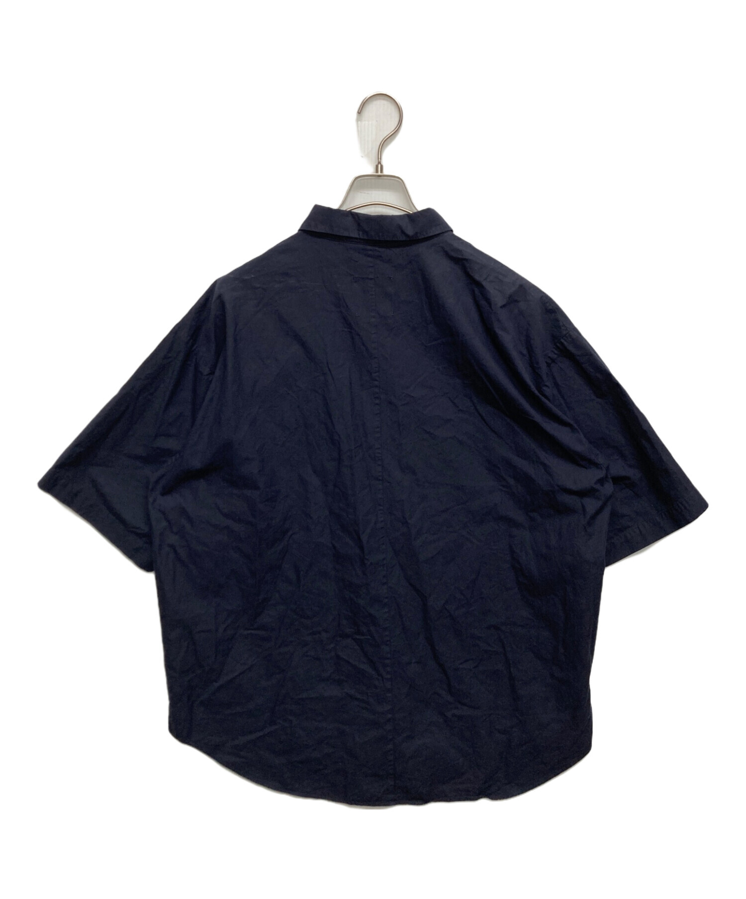 中古・古着通販】ATON (エイトン) オーバーサイズシャツ ネイビー