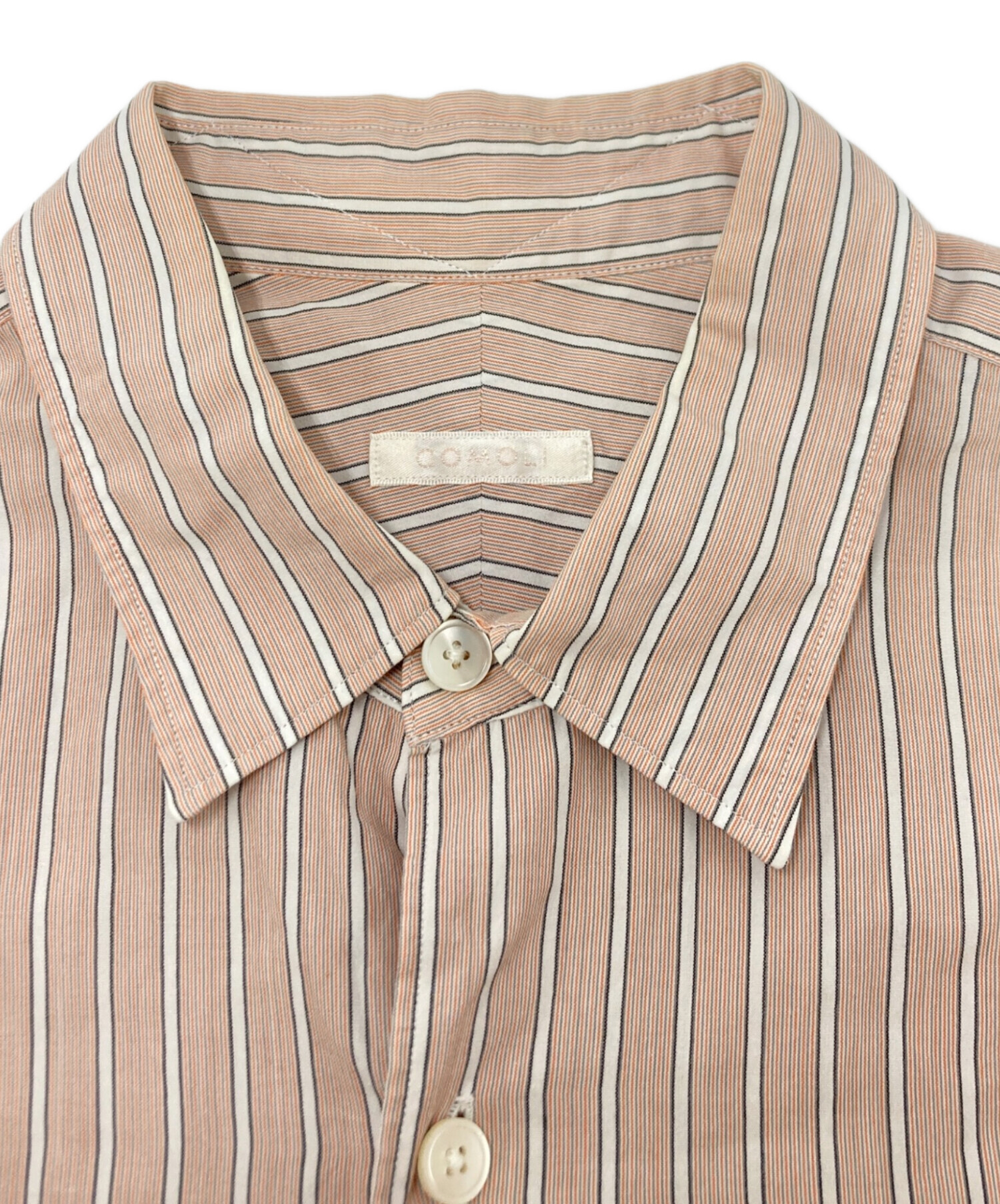中古・古着通販】COMOLI (コモリ) コモリシャツ - Sand Pink ピンク 