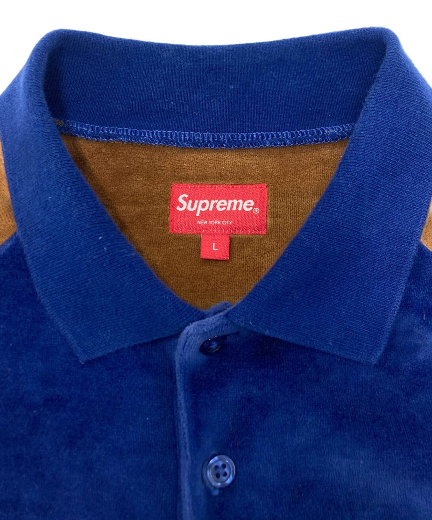 中古・古着通販】Supreme (シュプリーム) Paneled Velour L/S Polo 