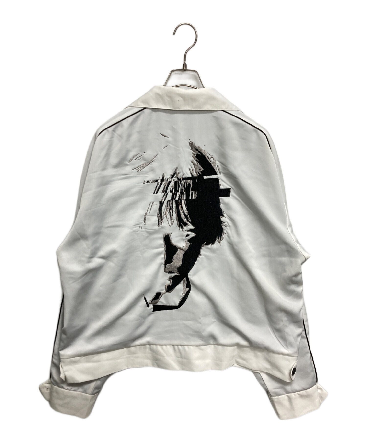 中古・古着通販】MUZE (ミューズ) FACE SOUVENIR JACKET ホワイト 