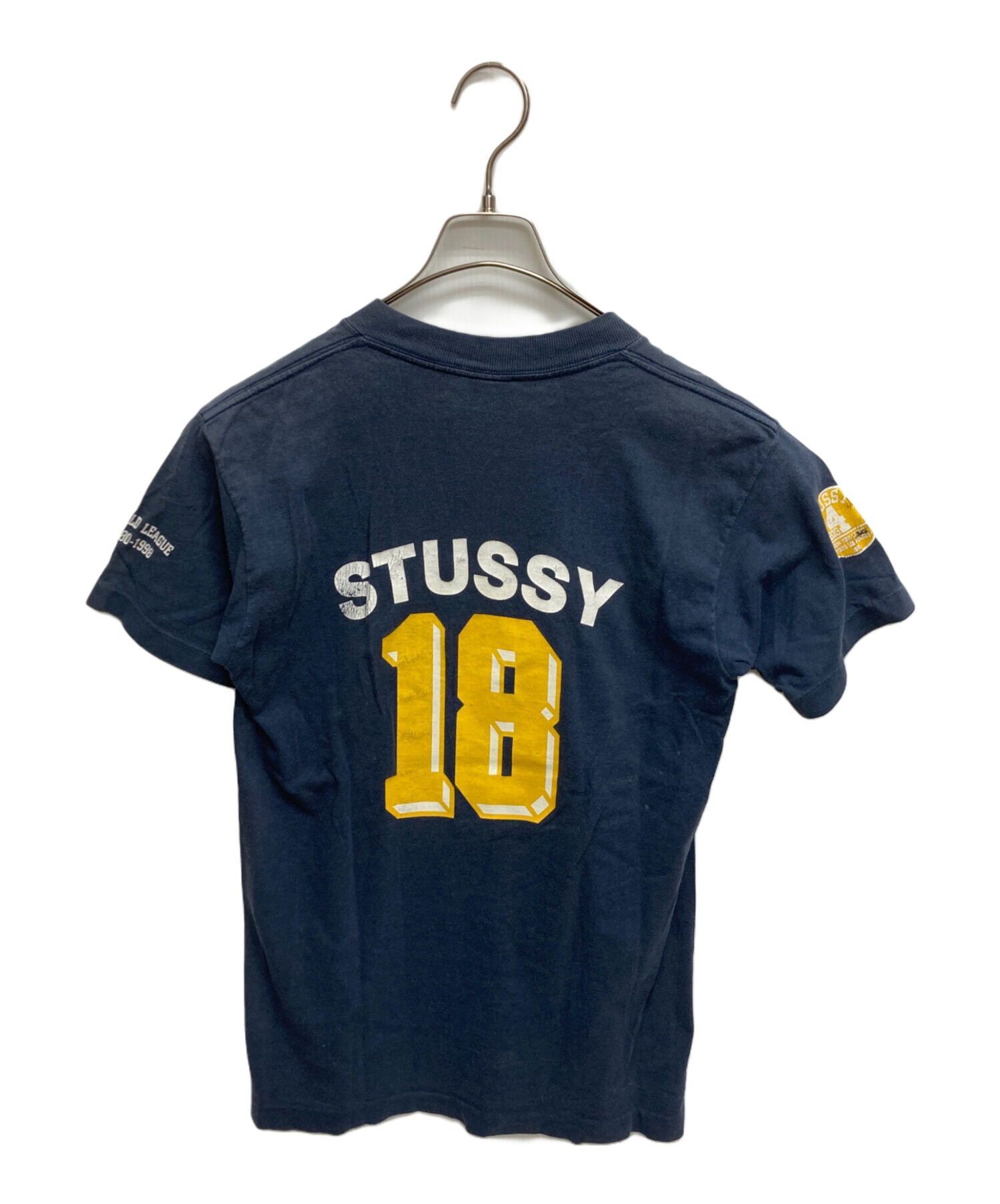 中古・古着通販】stussy (ステューシー) ナンバリングTシャツ ネイビー 