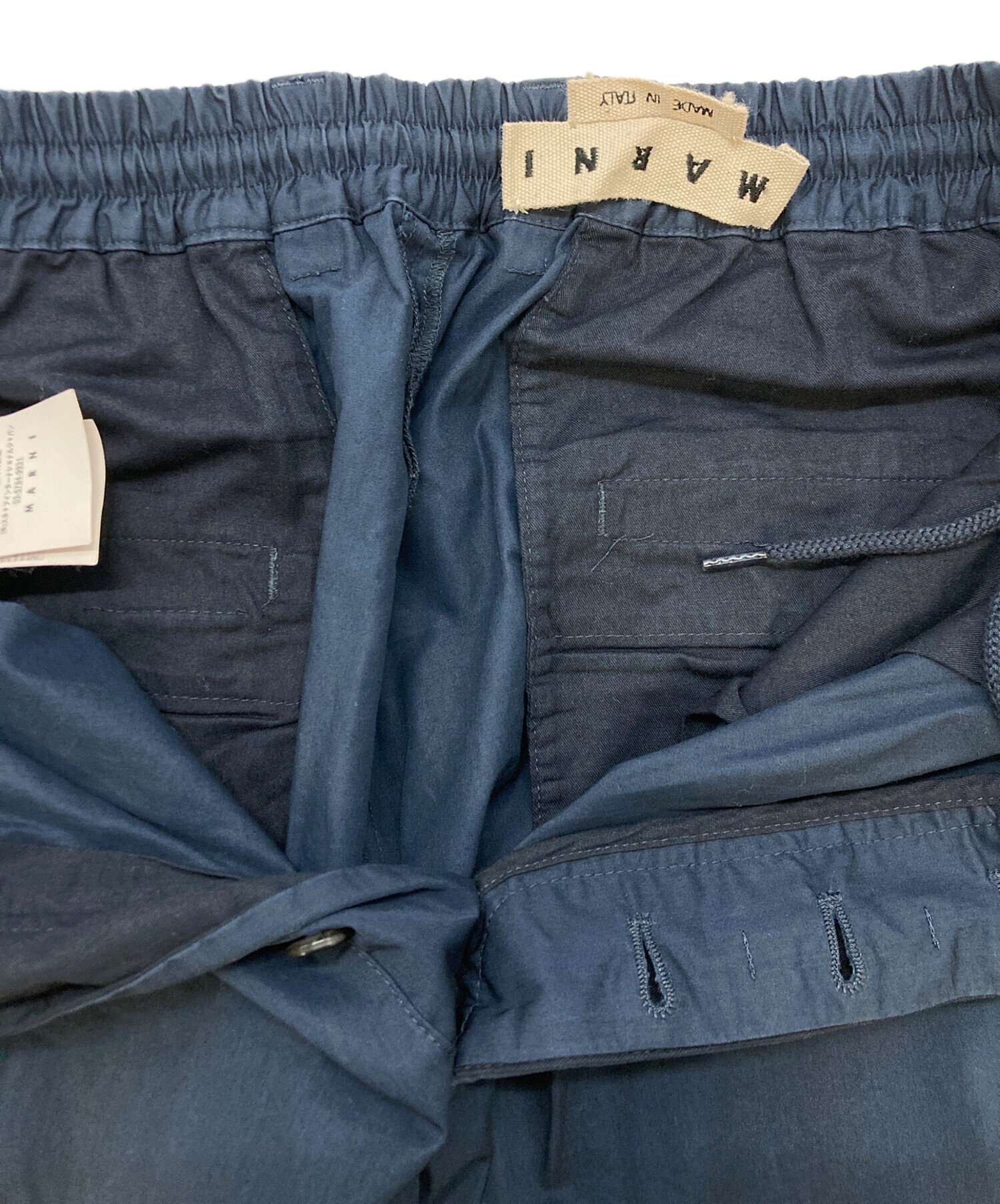 中古・古着通販】MARNI (マルニ) イージーパンツ ネイビー サイズ:SIZE