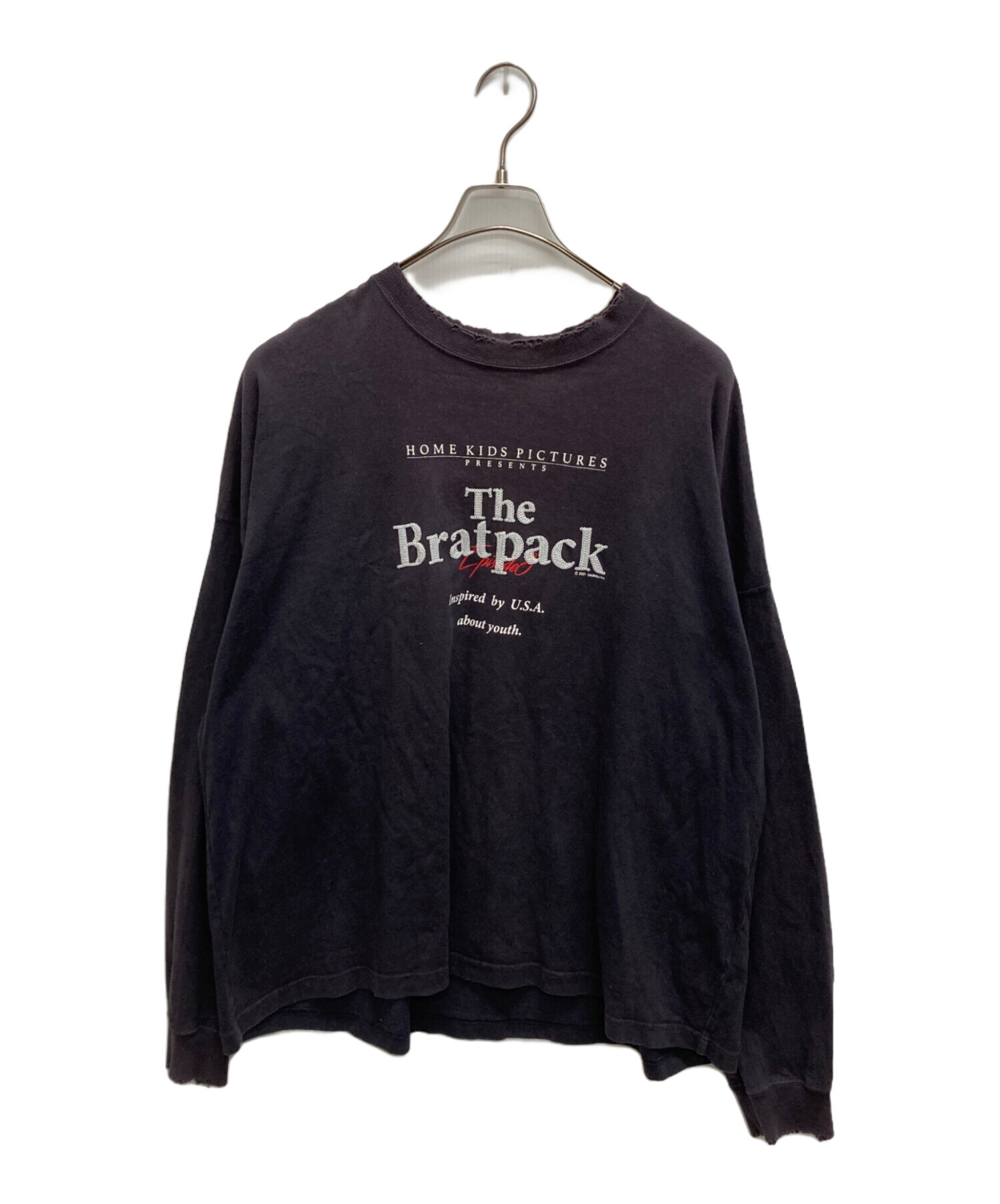 DAIRIKU Brat Pack 長袖カットソー ダークネイビー DAIRIKU Brat Pack 長袖カットソー ダークネイビー Dairiku 21AW YOUNG