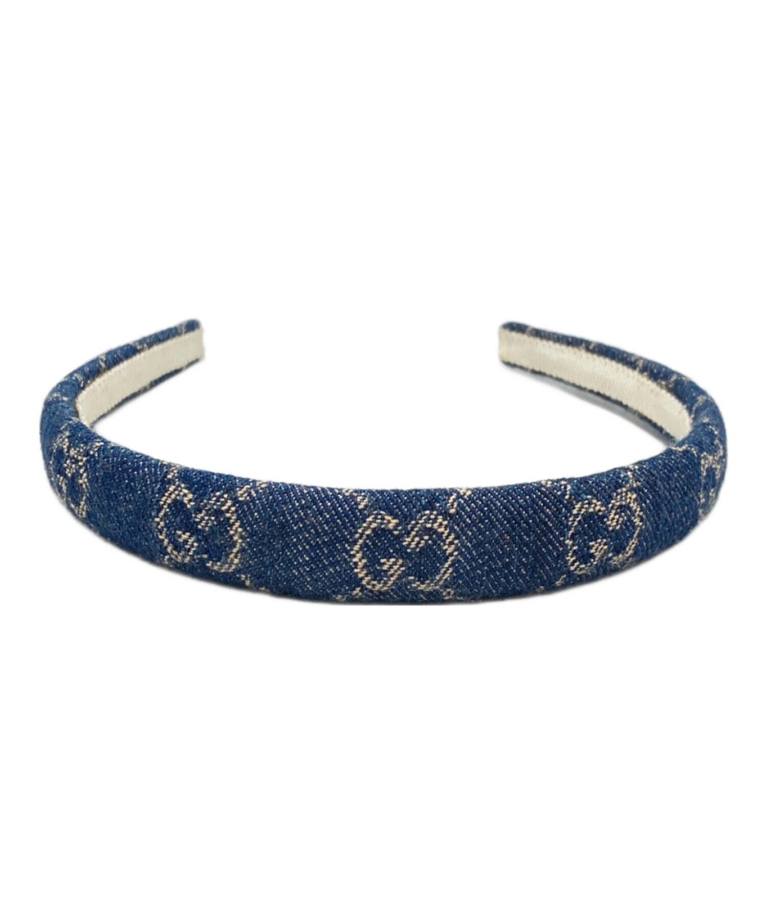 中古・古着通販】GUCCI (グッチ) GG柄デニムカチューシャ インディゴ