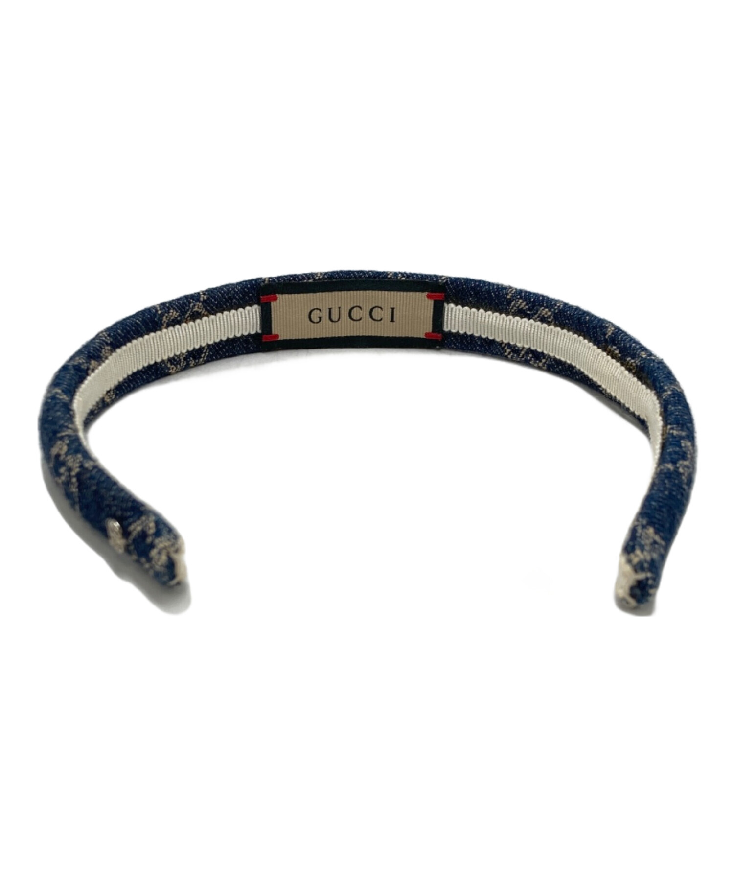 中古・古着通販】GUCCI (グッチ) GG柄デニムカチューシャ インディゴ