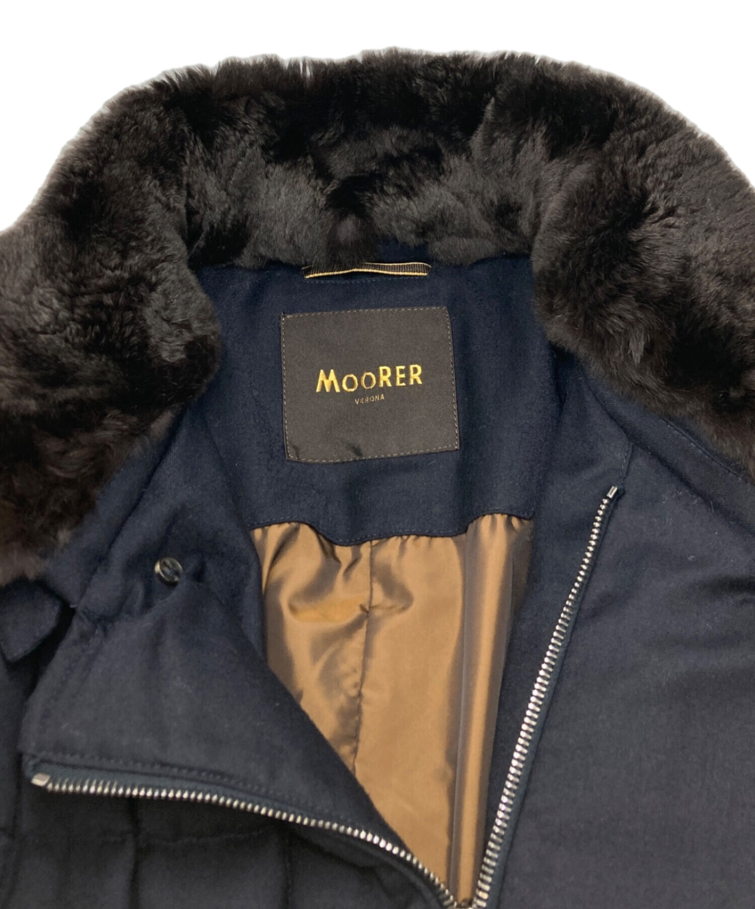 中古・古着通販】MOORER (ムーレー) MORRIS-L/ダウンコート ネイビー 