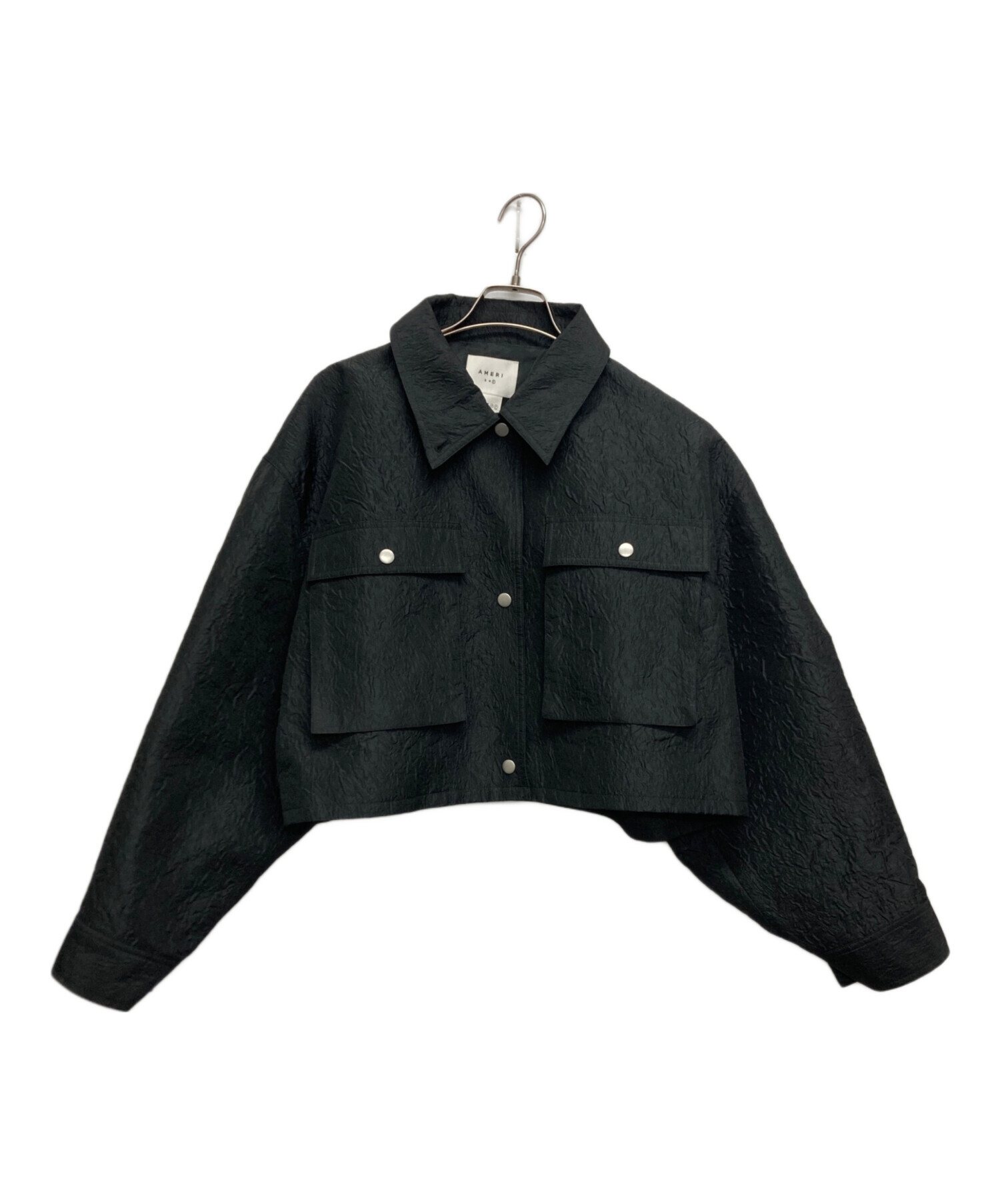 【早い者勝ち】アメリ/EMBOSS SHORT ARMY LIKE JACKET 中古・古着通販】Ameri VINTAGE (アメリヴィンテージ) EMBOSS SHORT