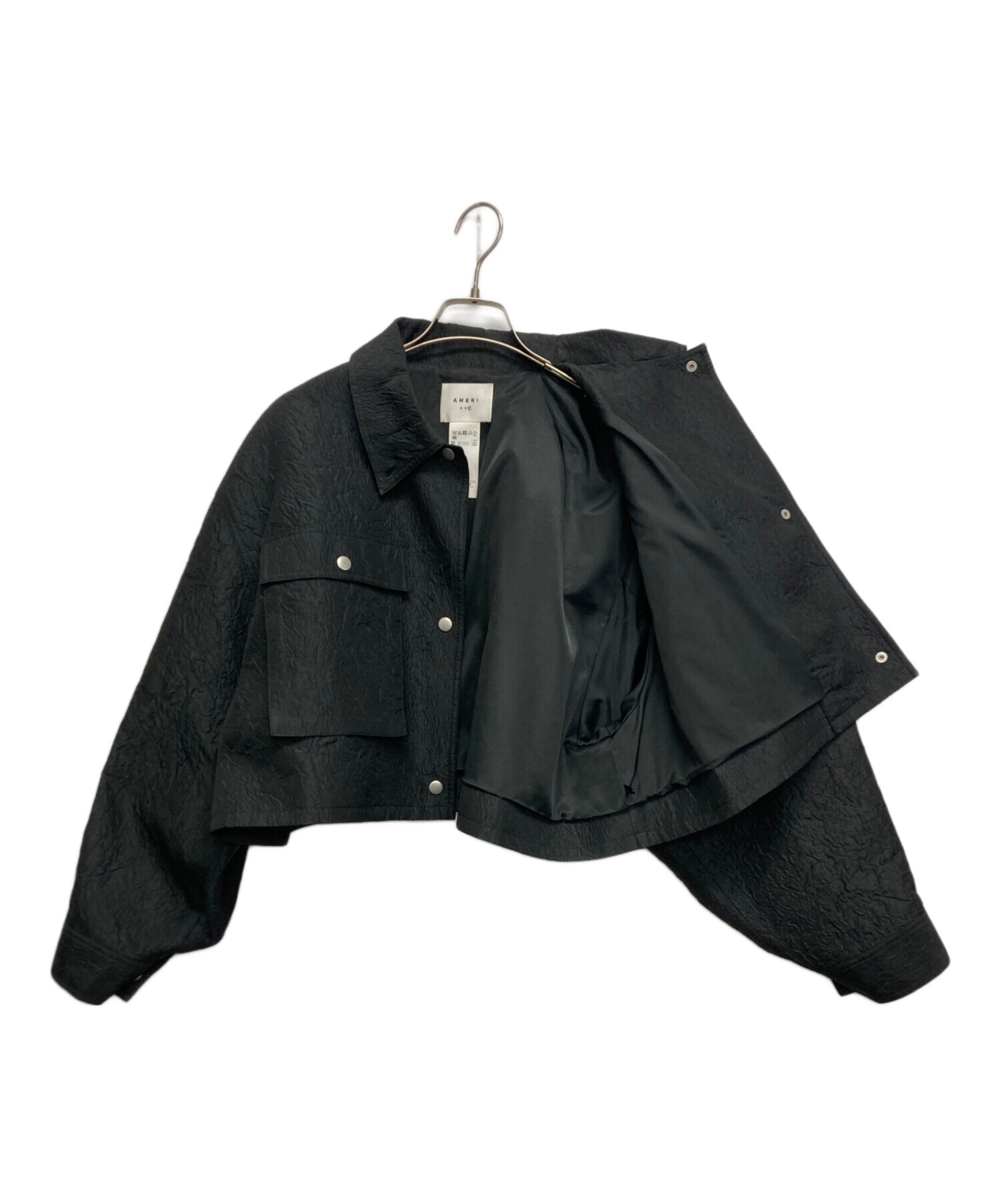 【早い者勝ち】アメリ/EMBOSS SHORT ARMY LIKE JACKET 中古・古着通販】Ameri VINTAGE (アメリヴィンテージ) EMBOSS SHORT