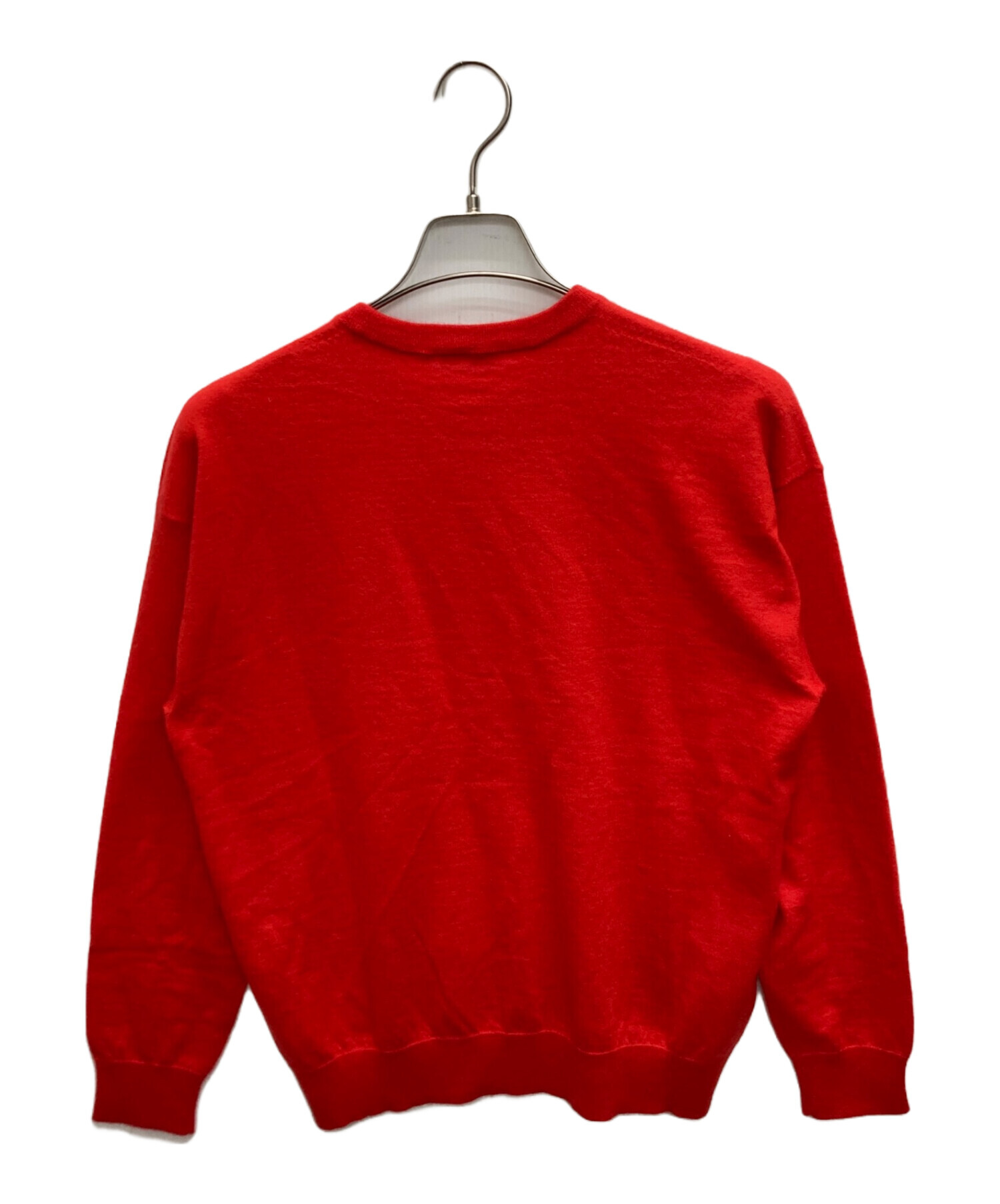 text カシミヤニット cash&barba サイズ2 キャッシュベイビー クルーネック ニット, Tomato Red – cash & barba