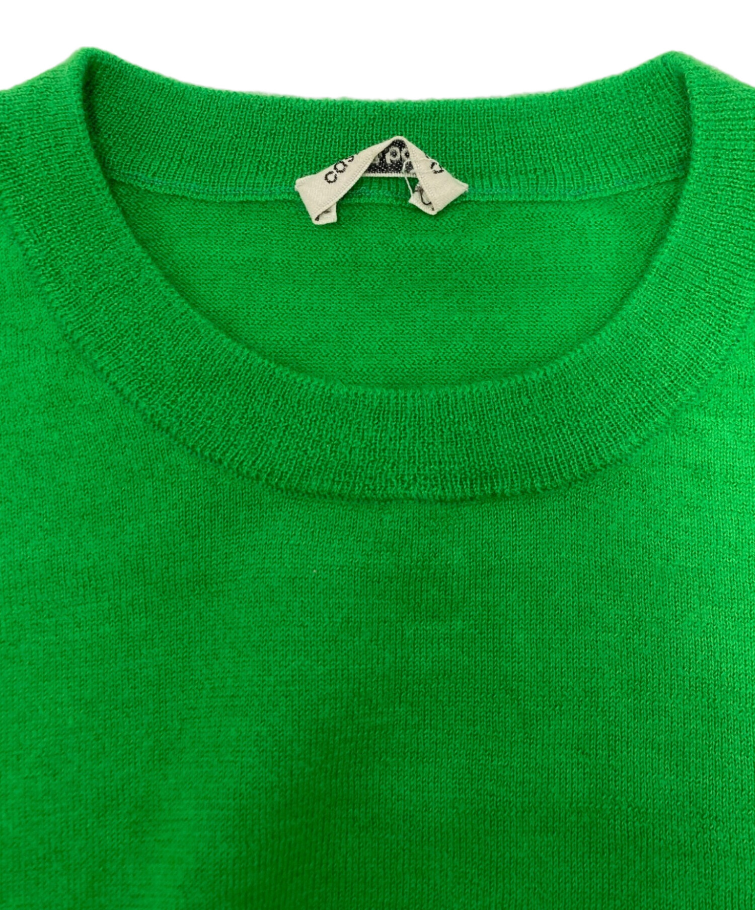 cash&barbaウーステッドカシミヤ 150 クルーネック, V Green | ヤマダ