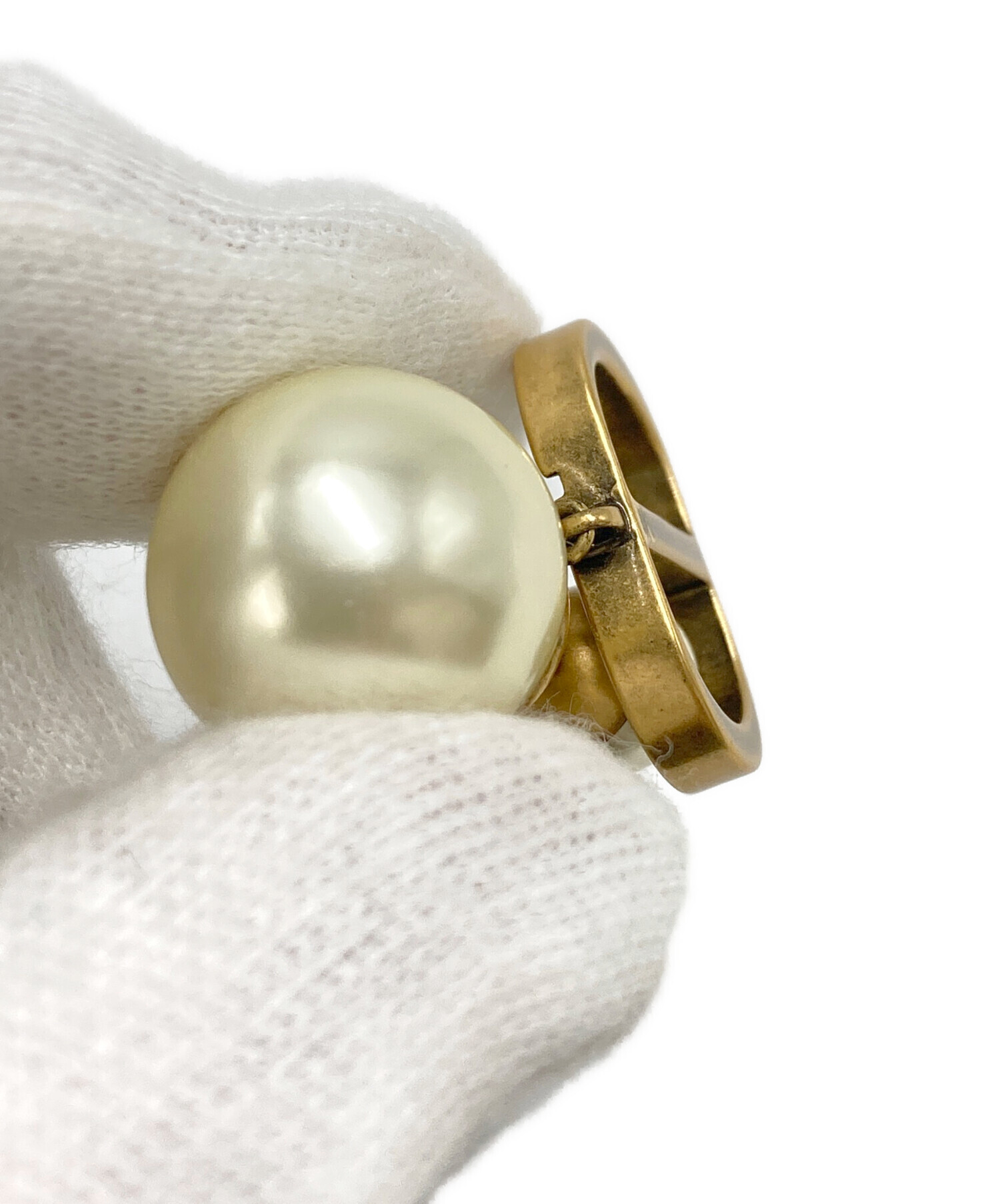 中古・古着通販】DIOR (ディオール) トライバル ピアス ゴールド