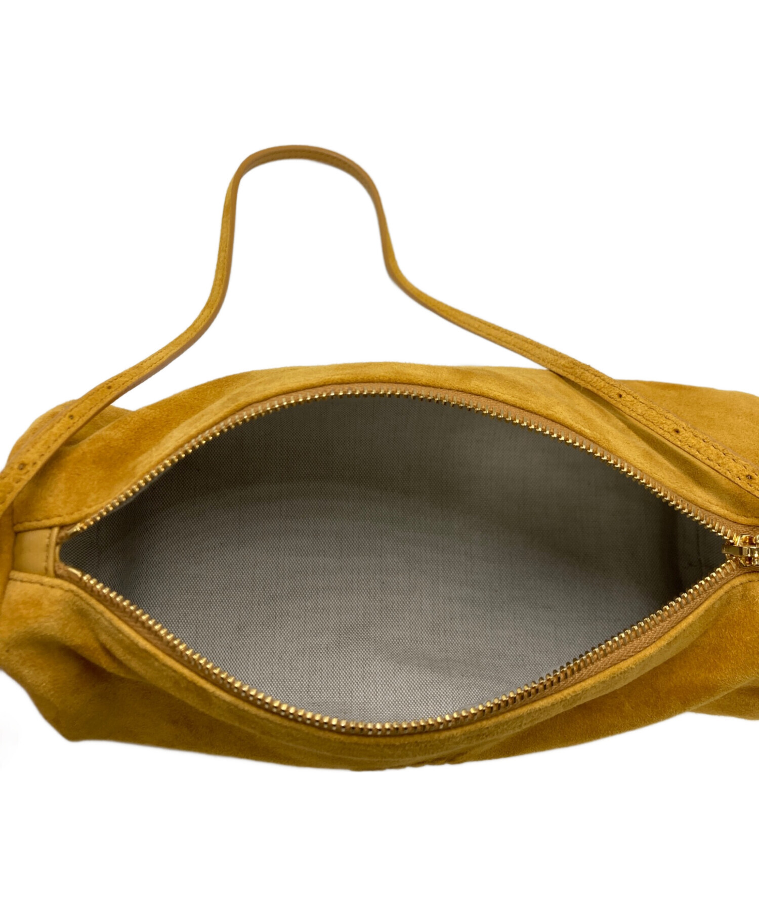 中古・古着通販】MIU MIU (ミュウミュウ) スエードポーチ イエロー