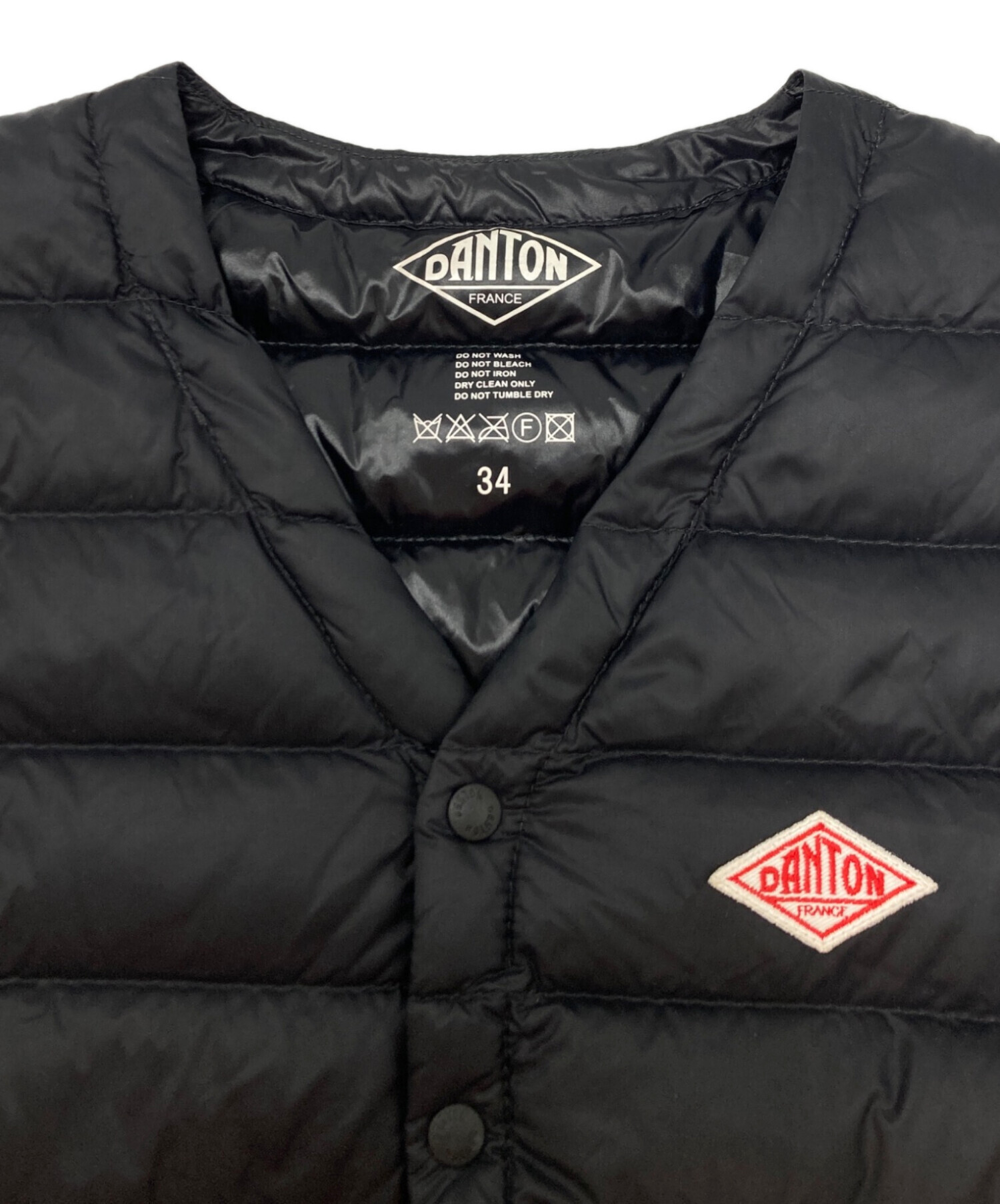 中古・古着通販】DANTON (ダントン) ダウンベスト ブラック サイズ 