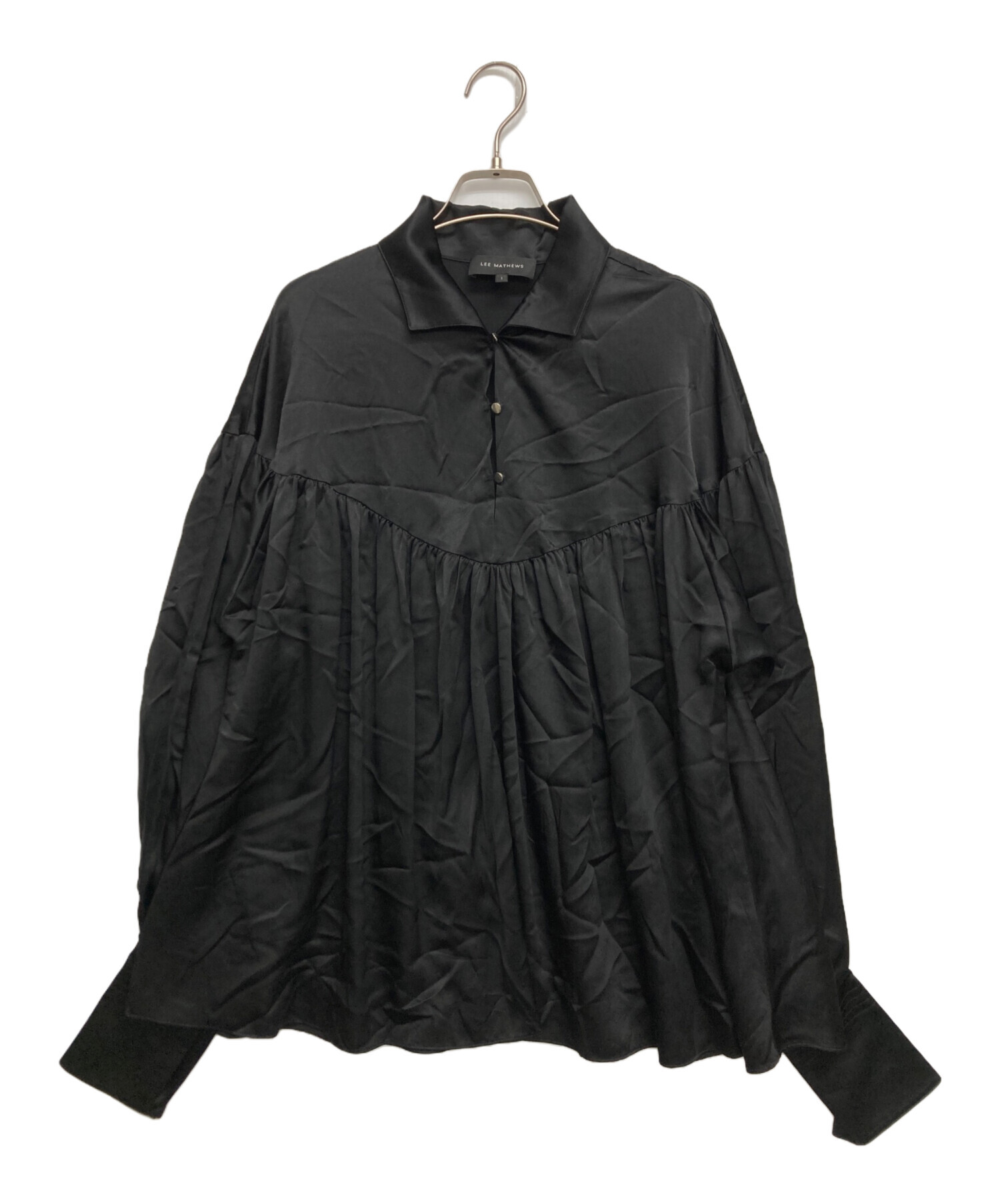 中古・古着通販】LEE MATHEWS (リー マシュー) シルクギャザーシャツ 