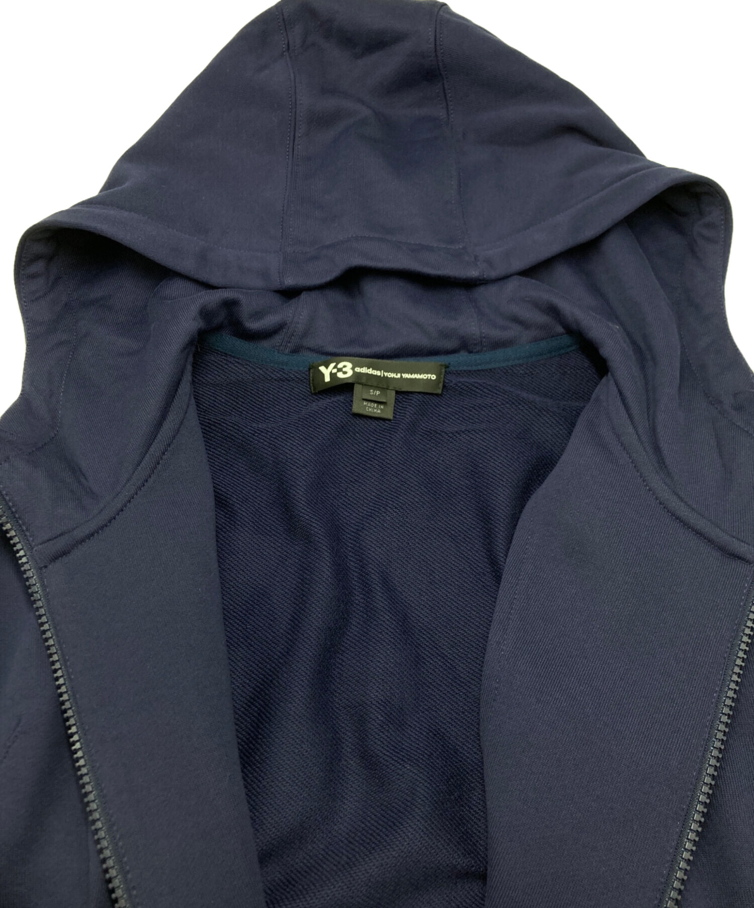 中古・古着通販】Y-3 (ワイスリー) ジップパーカー ネイビー サイズ
