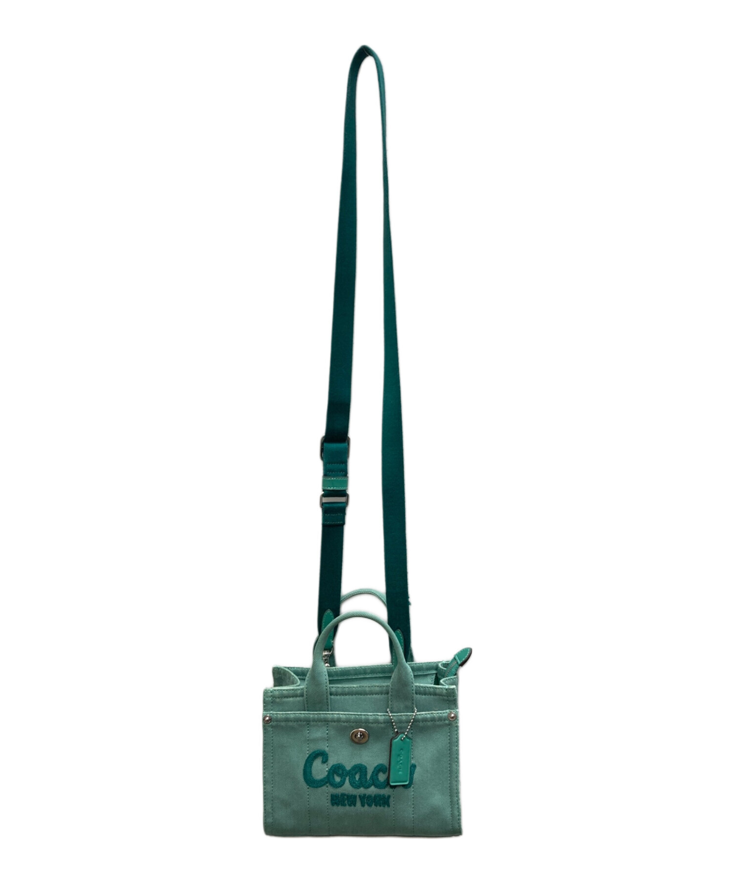 中古・古着通販】COACH (コーチ) カーゴ トート バッグ 20 グリーン