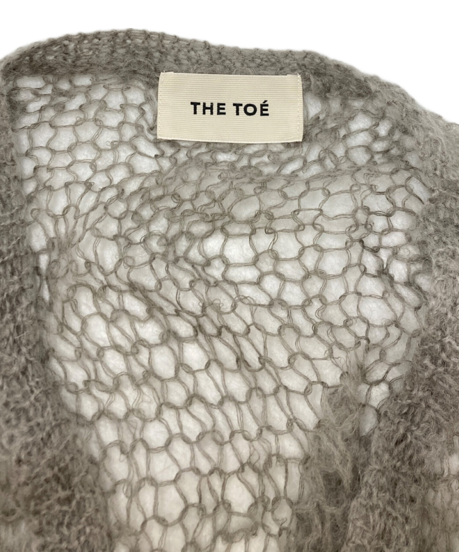 中古・古着通販】THE TOE (ザ・トゥー) モヘアカーディガン グレー