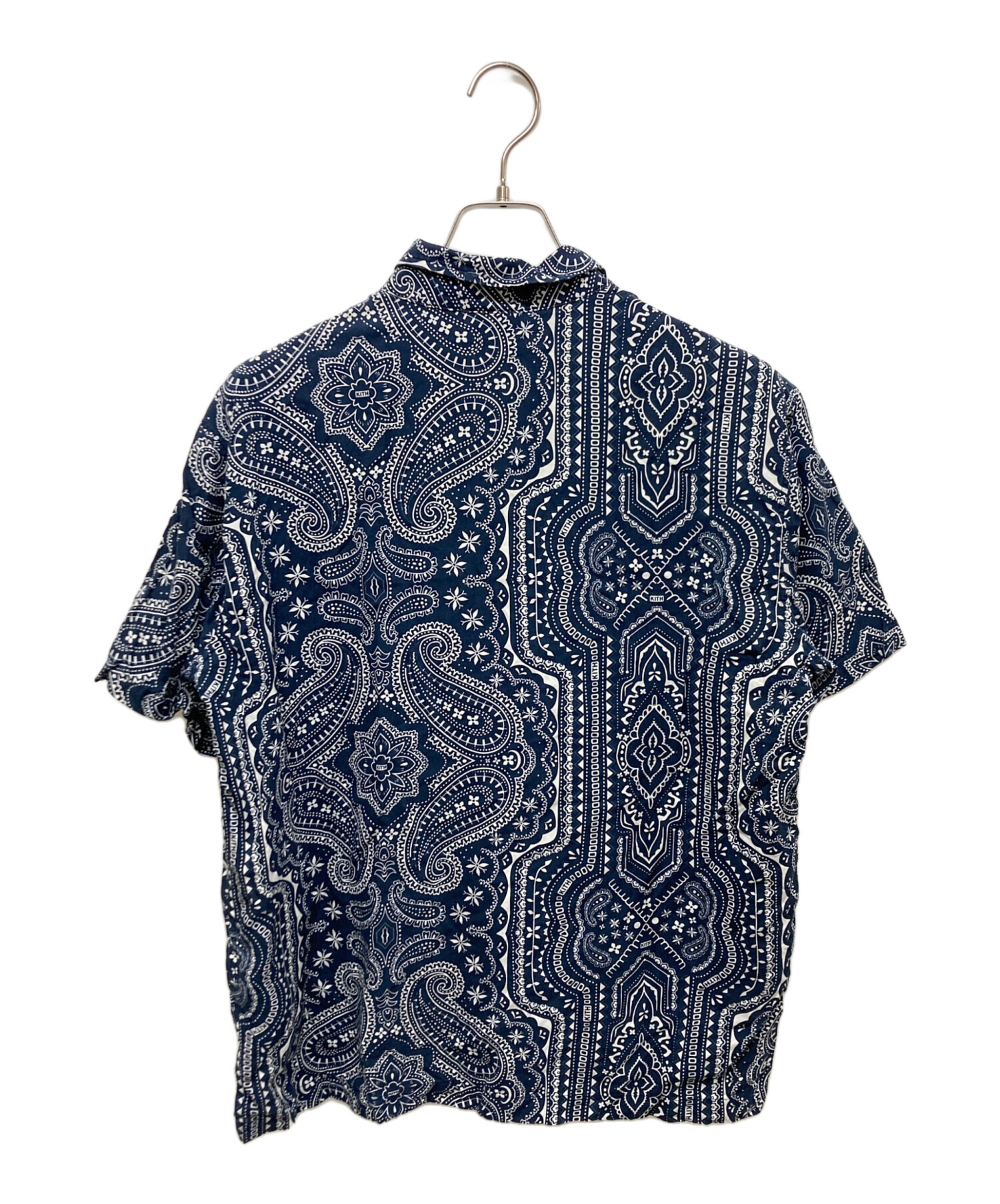 KITH キス ペイズリー柄 ノーカラーシャツ ジャケット 中古・古着通販】KITH (キス) オープンカラーペイズリーシャツ