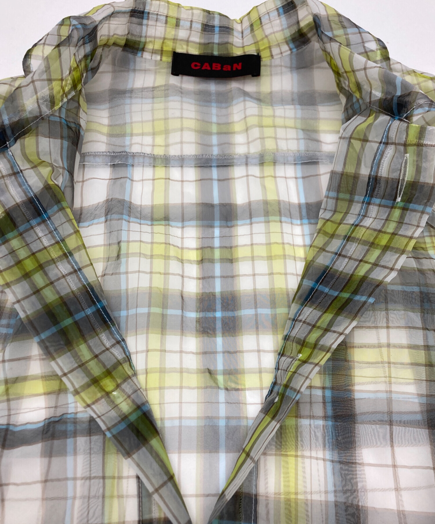 中古・古着通販】CABAN (キャバン) ナイロンオーガンジー チェック 