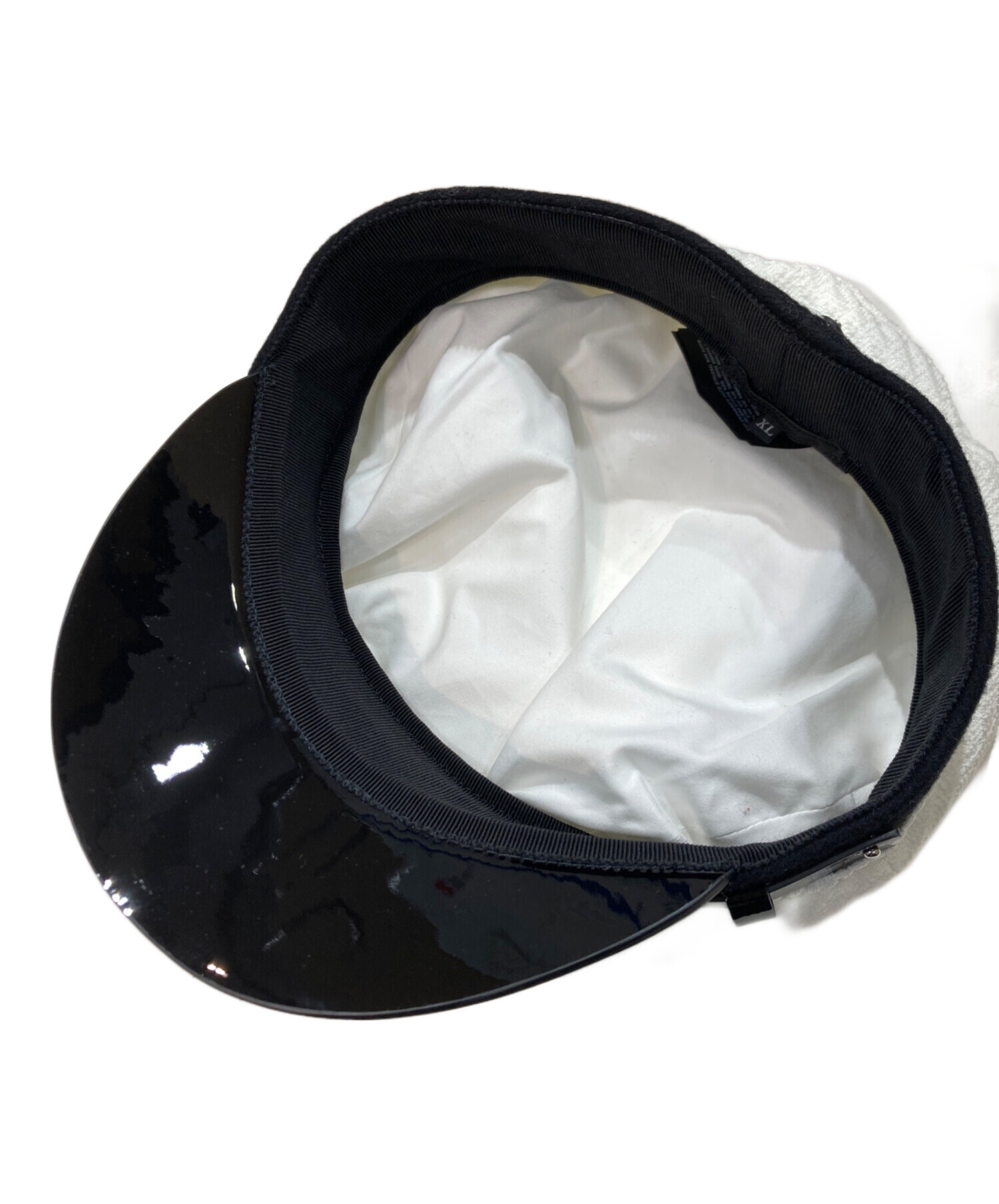 中古・古着通販】PRADA (プラダ) ニット×パテントレザートライアングル