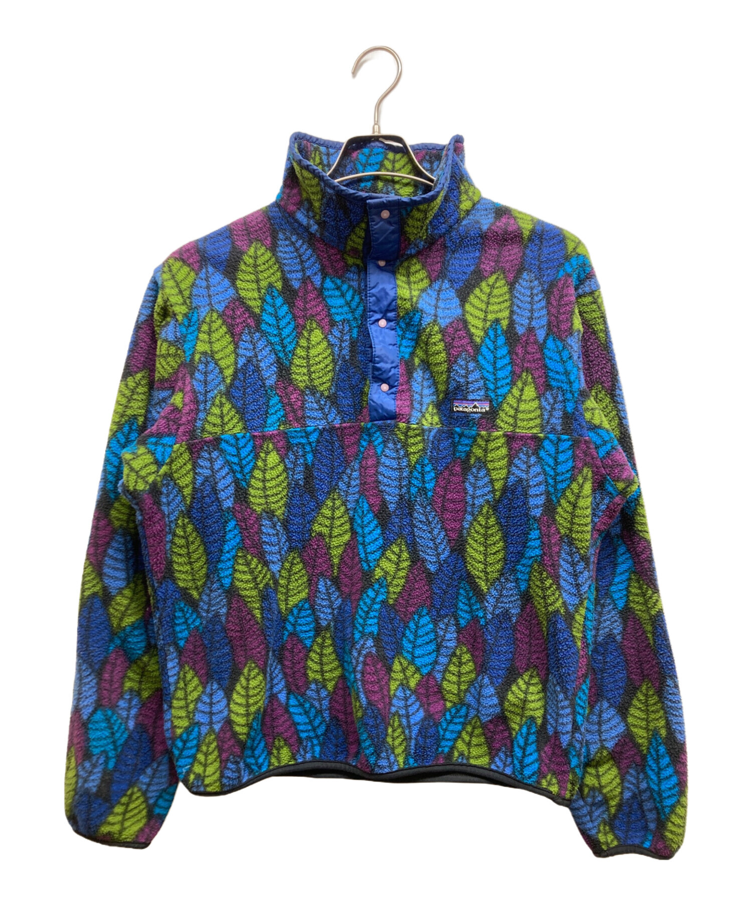 patagonia パタゴニア スウェット M その他（柄物・カラフル） 【古着】【中古】【送料無料】 中古・古着通販】Patagonia (パタゴニア) リーフ柄 シンチラスナップT