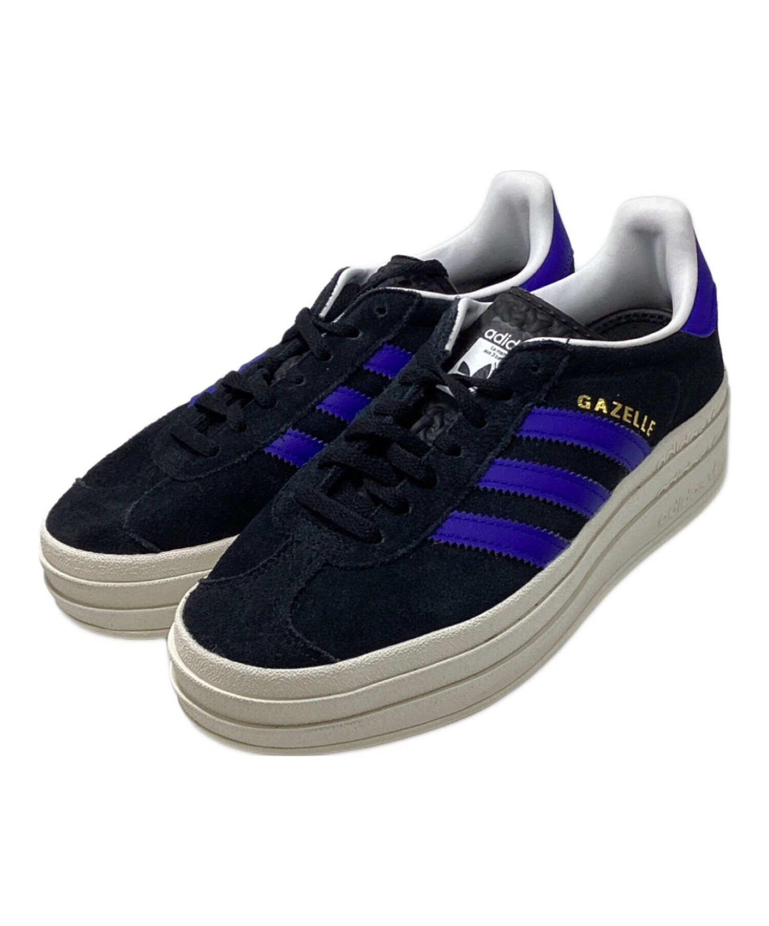 中古・古着通販】adidas (アディダス) GAZELLE BOLD W ブラック×ブルー 