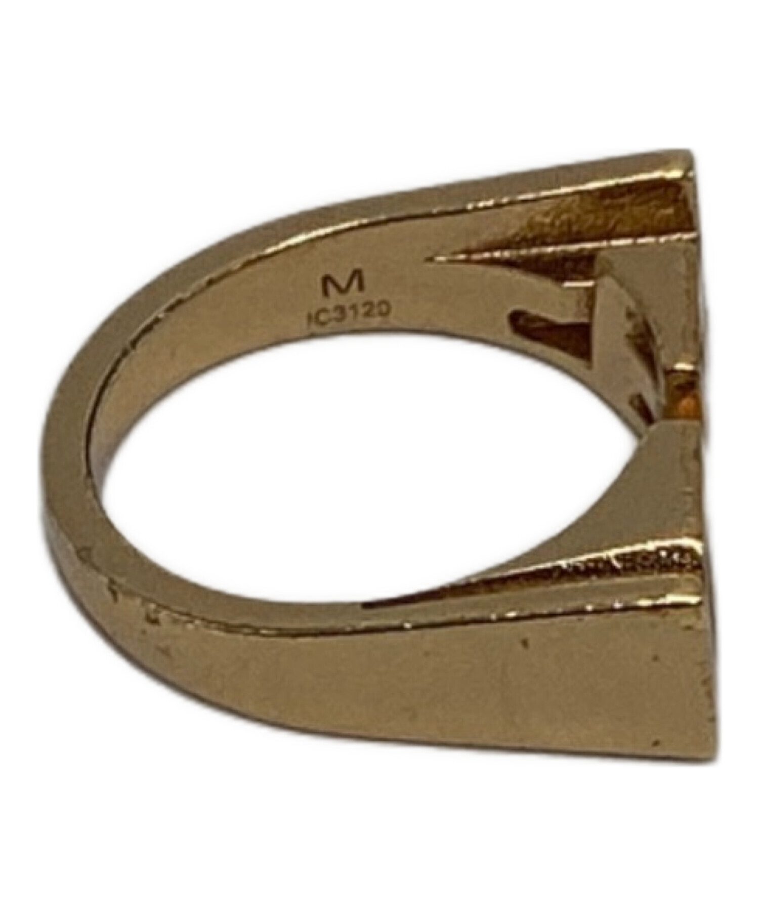 中古・古着通販】FENDI (フェンディ) ロゴレタリングリング ゴールド 