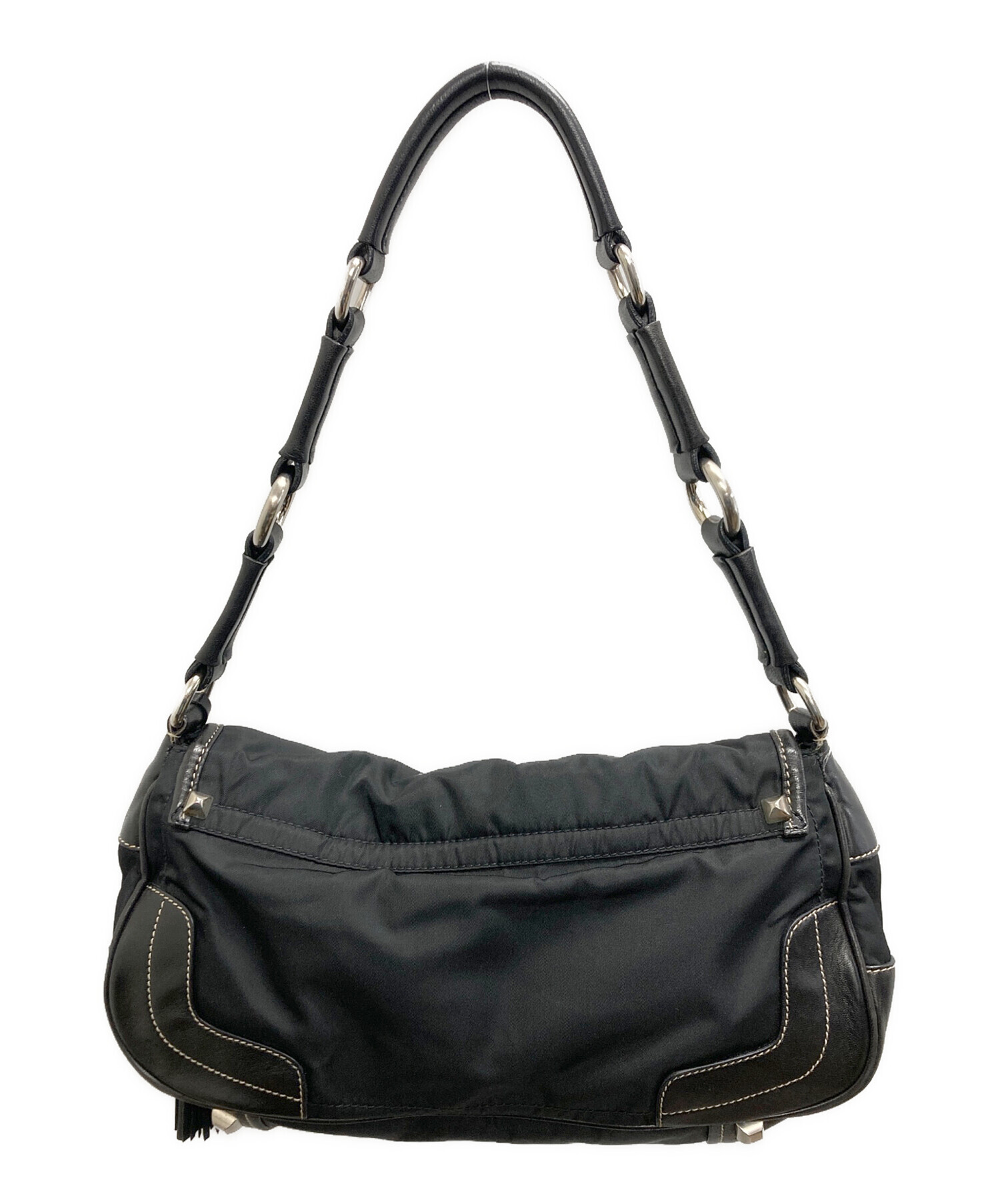 中古・古着通販】PRADA (プラダ) タッセル付きワンショルダーバッグ 