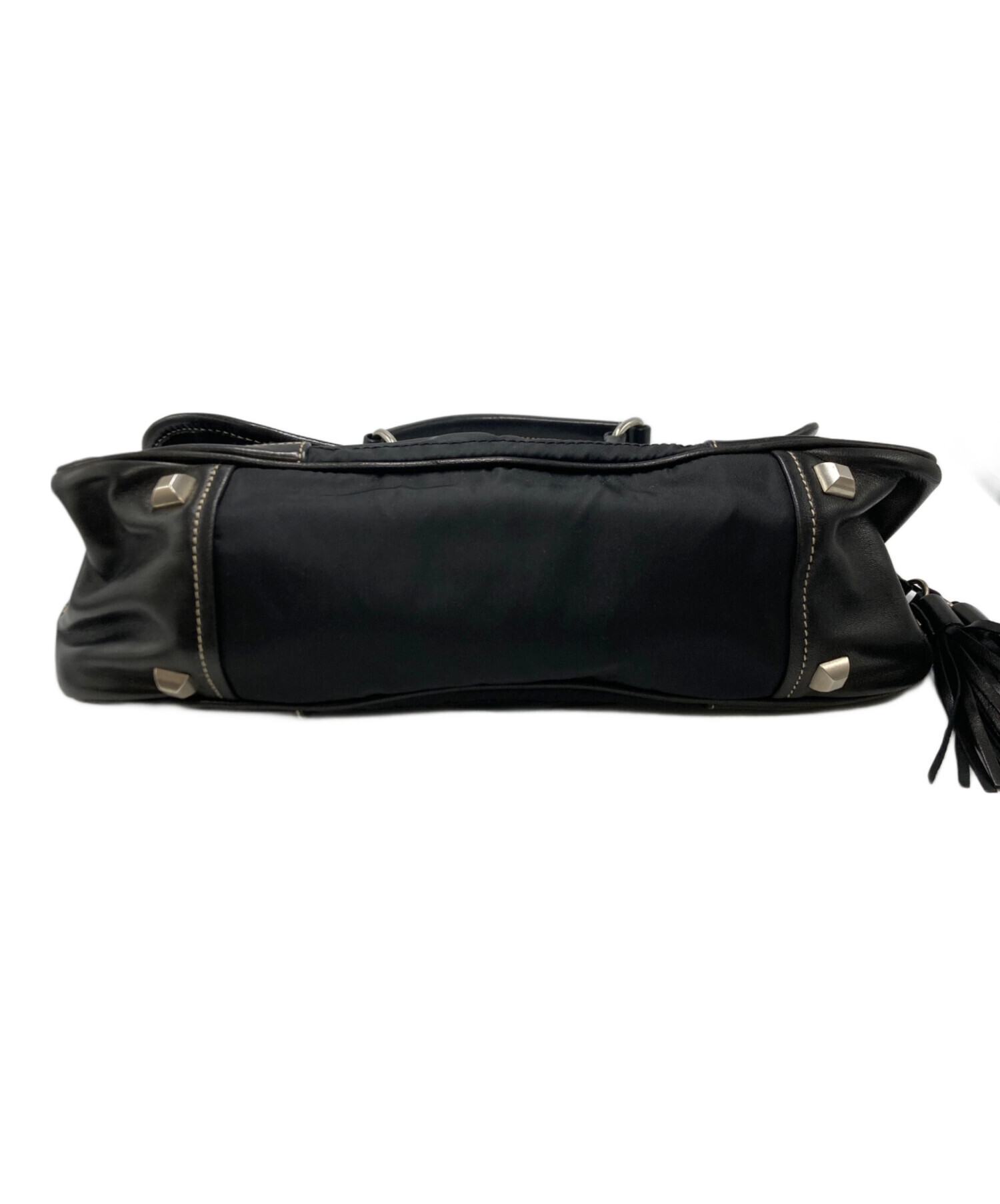 中古・古着通販】PRADA (プラダ) タッセル付きワンショルダーバッグ 