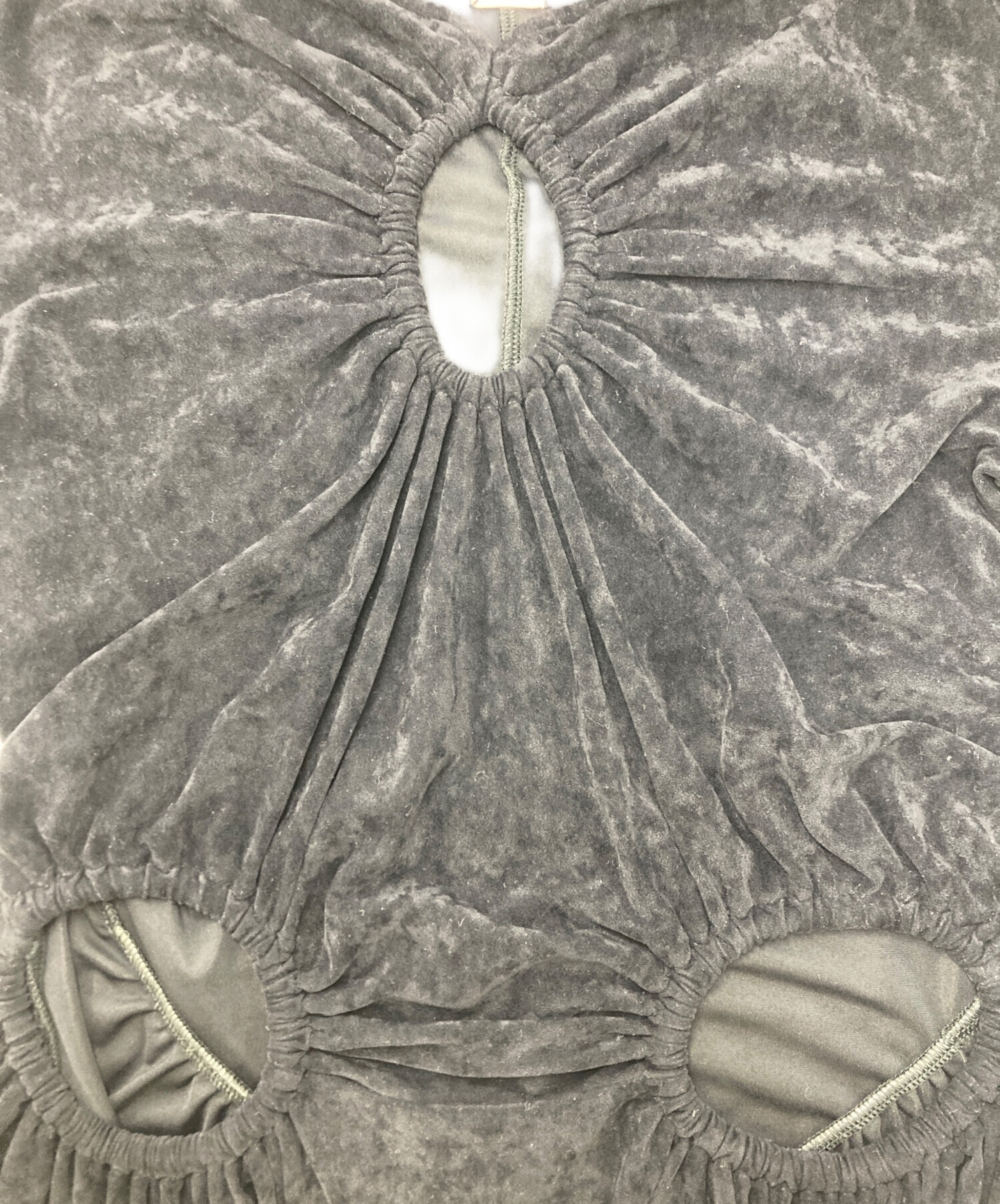 FETICO / フェティコ | 2024AW | CUTOUT VELOUR T-SHIRT カットソー | 1 | ブラック | レディース mame - FETICO CUTOUT VELOUR T-SHIRT フェティコの通販 by ショップ名