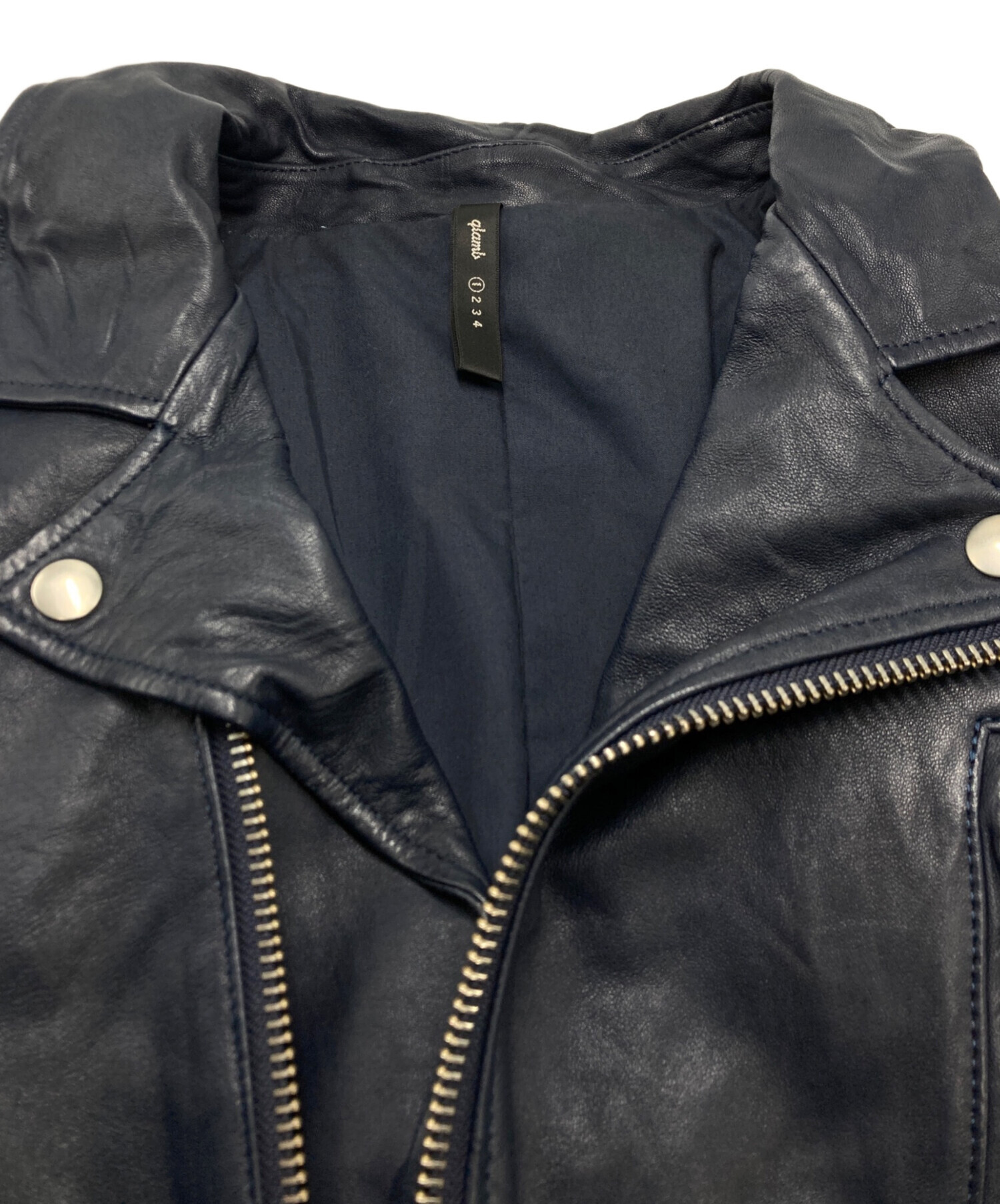 中古・古着通販】glamb (グラム) ラムレザー ライダースジャケット 