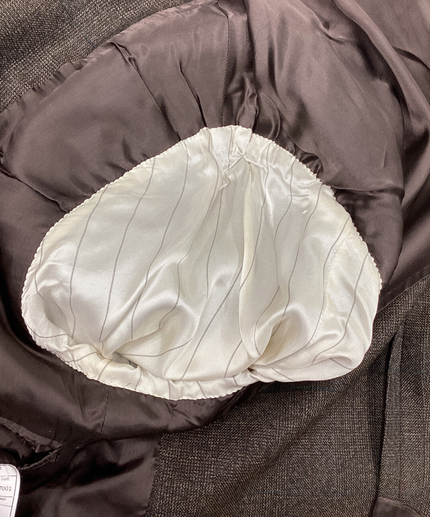 PRADAレザー 3B シングル テーラードカラー ジャケット ブラウン Prada