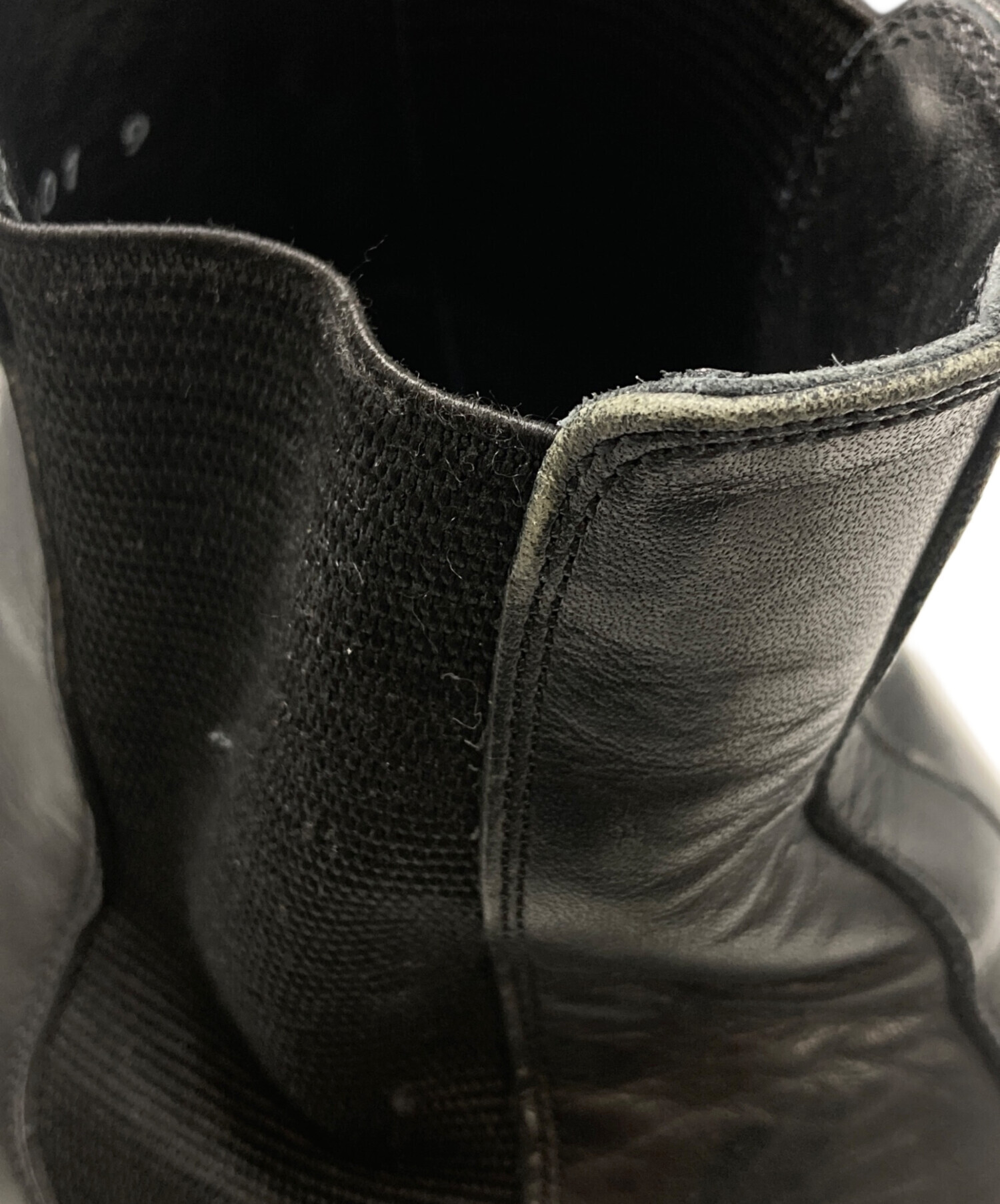 中古・古着通販】AURALEE (オーラリー) LEATHER SQUARE BOOTS ブラック