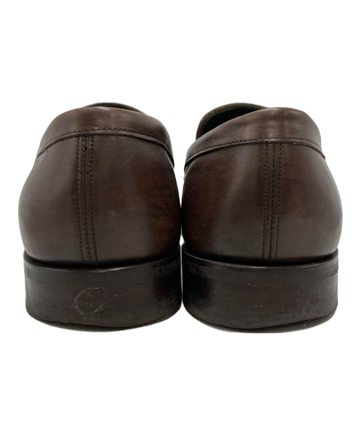 CHEANEY ブラウンスエード タッセルローファー