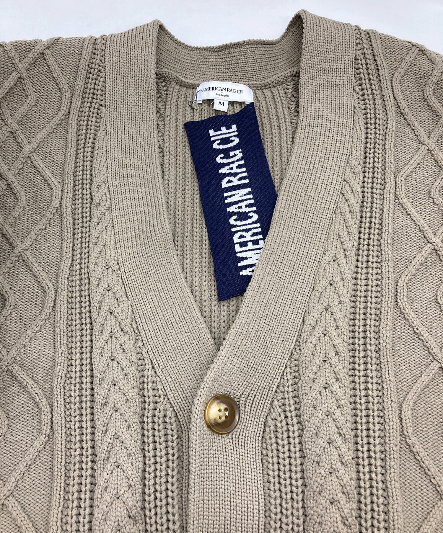 AMERICAN RAG CIE」 カーディガン M レッド メンズ AMERICAN RAG CIE 