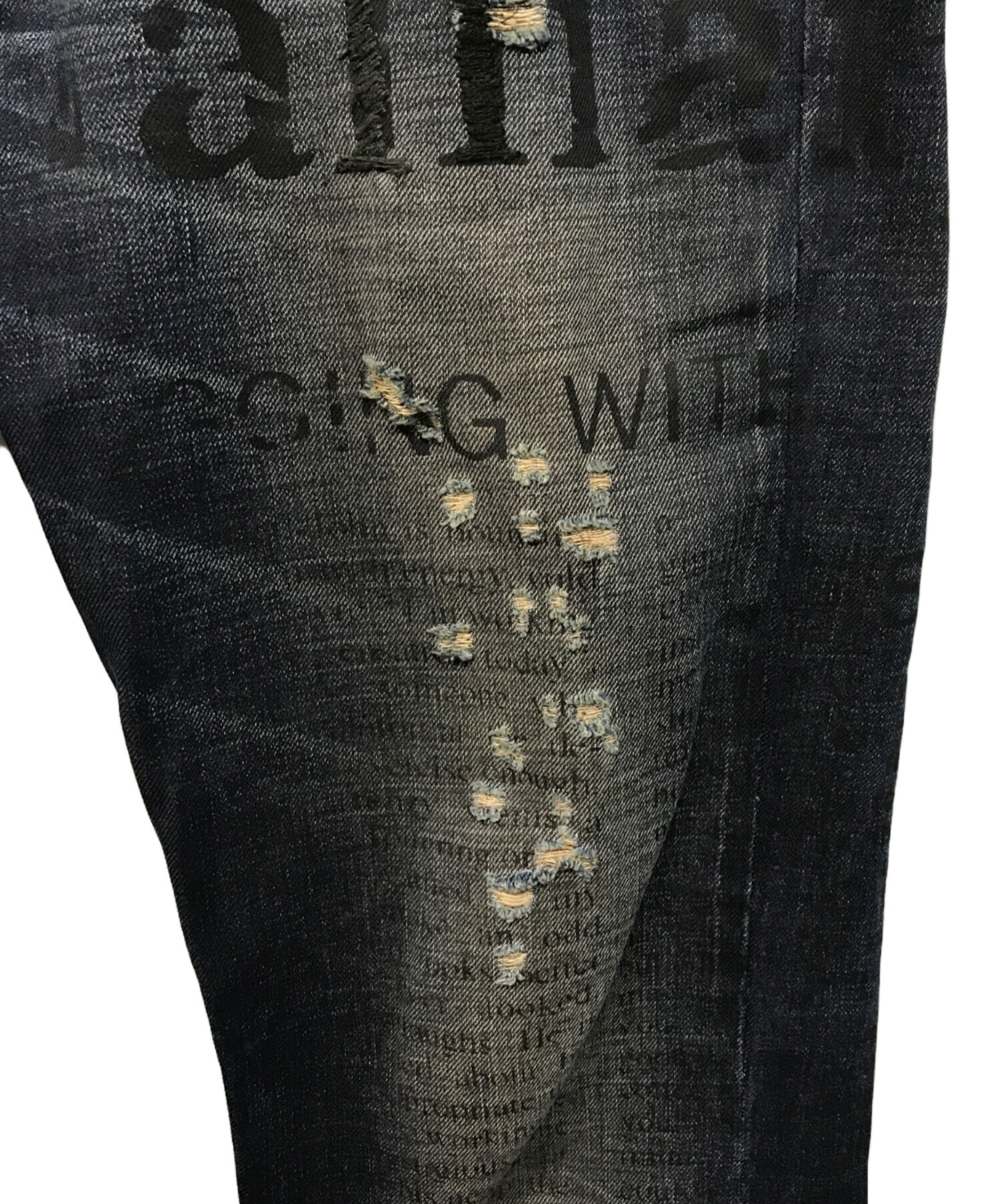 galliano スキニー デニムパンツ Y2K ガゼッタ Certilogo 中古・古着通販】GALLIANO (ガリアーノ) スキニーデニムパンツ
