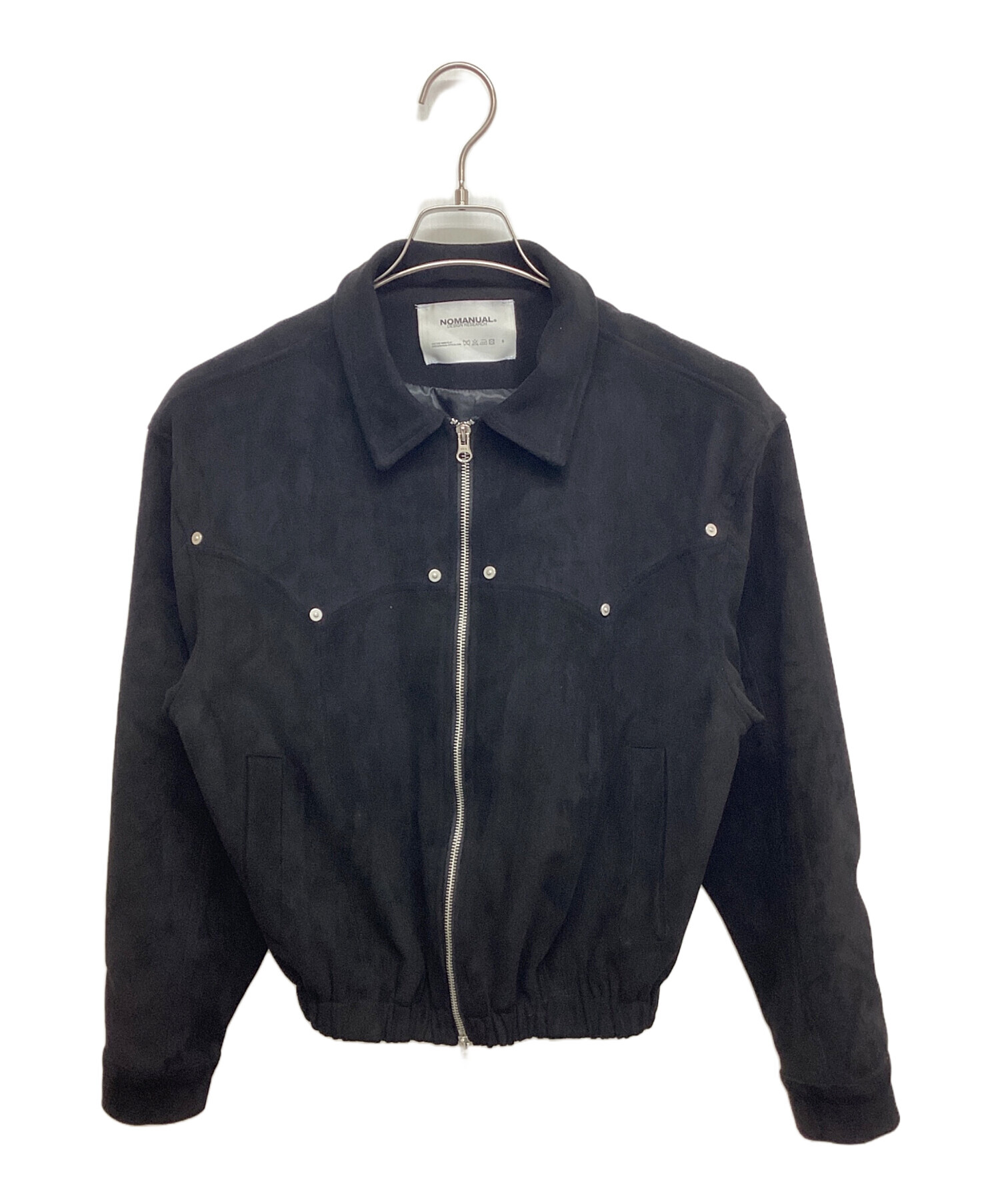 中古・古着通販】NOMANUAL (ノーマニュアル) S.W JACKET ブラック 