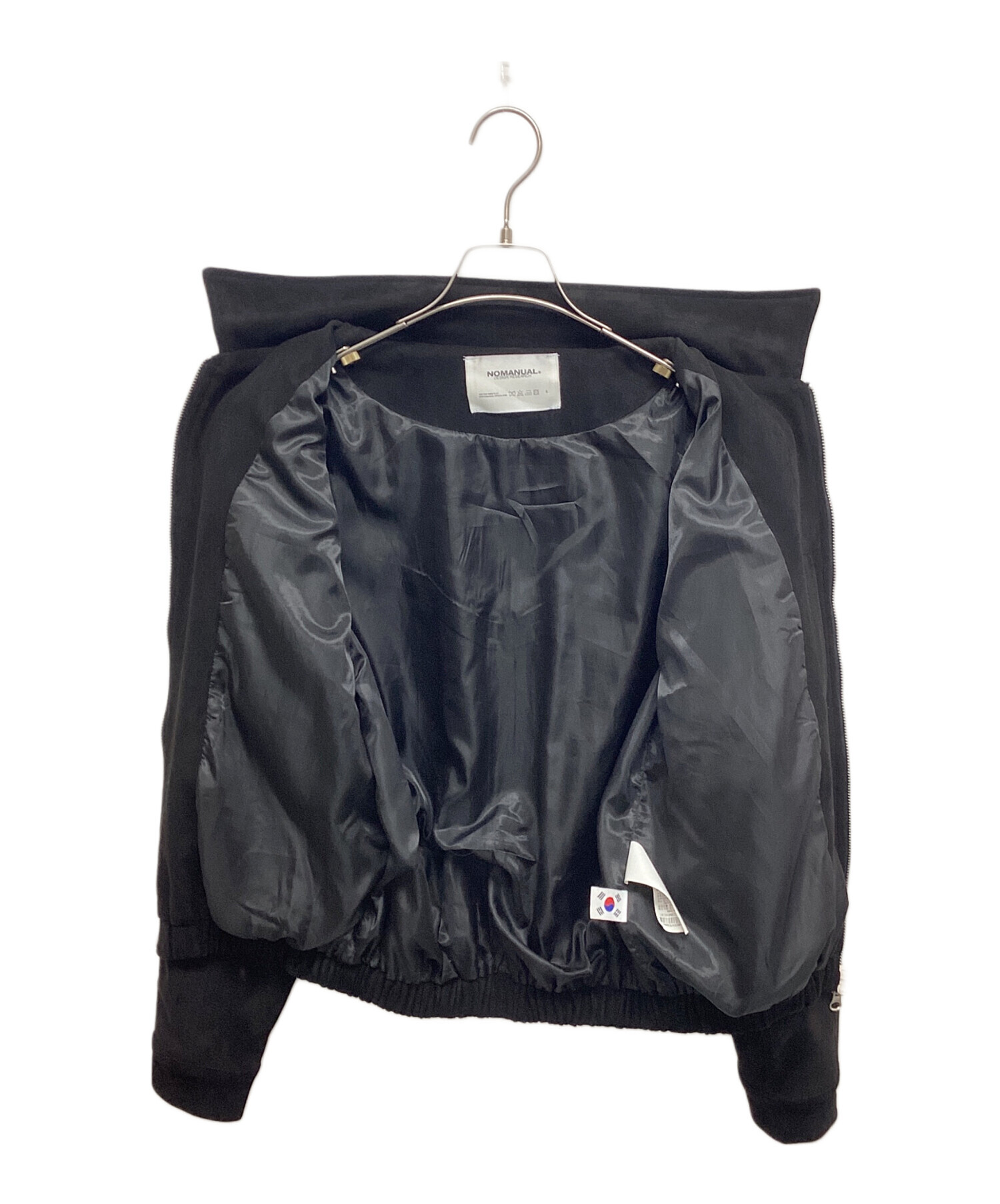 中古・古着通販】NOMANUAL (ノーマニュアル) S.W JACKET ブラック 