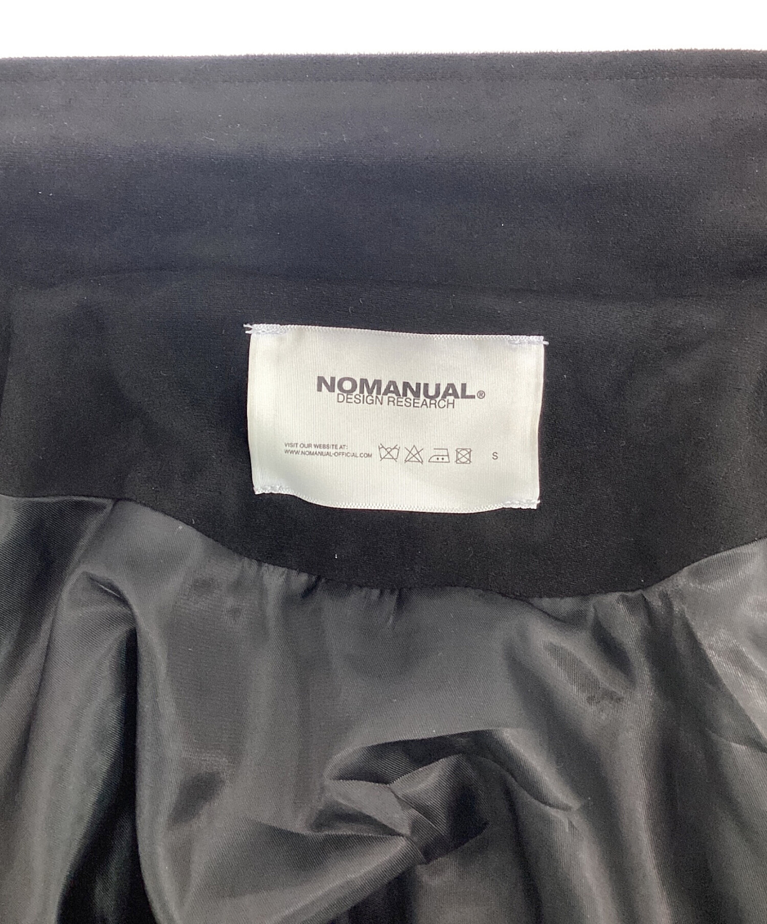 中古・古着通販】NOMANUAL (ノーマニュアル) S.W JACKET ブラック 
