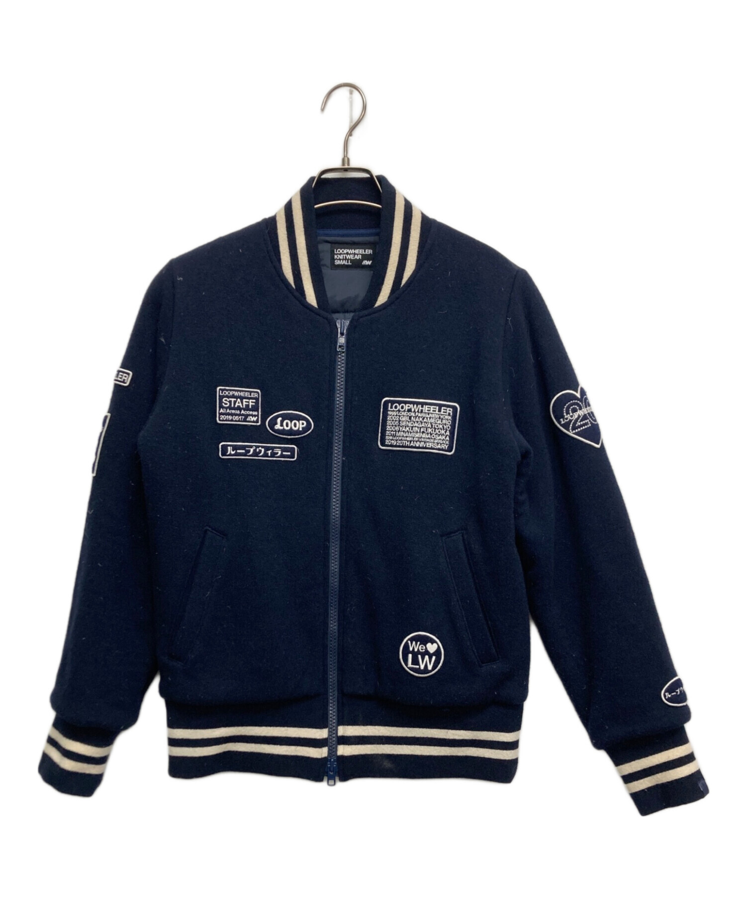 新品未使用 限定品 LOOPWHEELER ループウィラー スタジャン Mサイズ 中古・古着通販】LOOPWHEELER (ループウィラー) ウールスタジャン